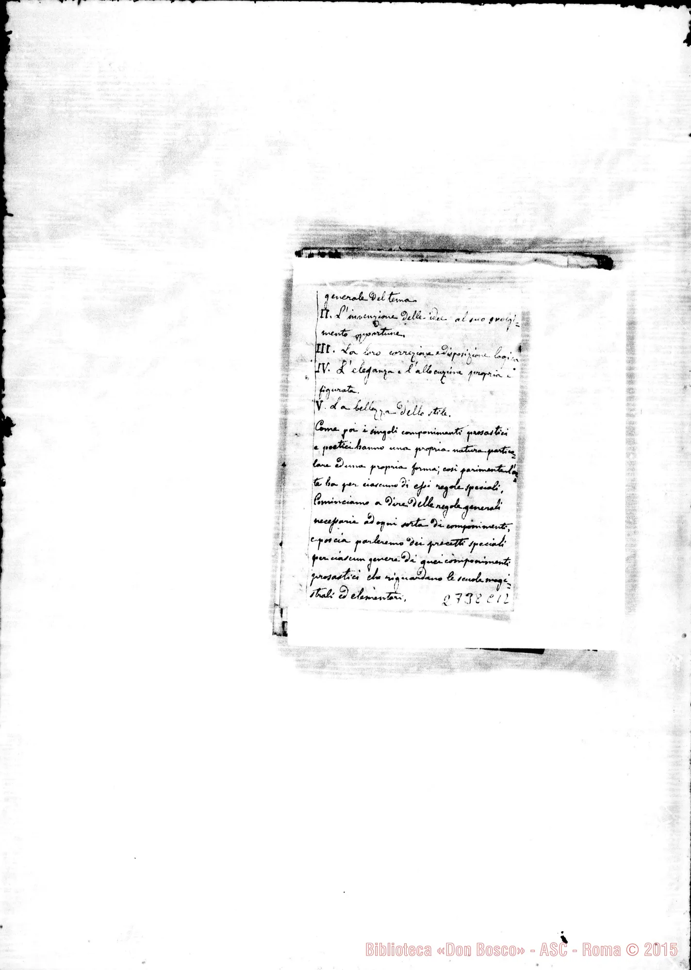 Fotogramma C 12 — Quadernetto: Miscellanea. Inizia con domande di Greco