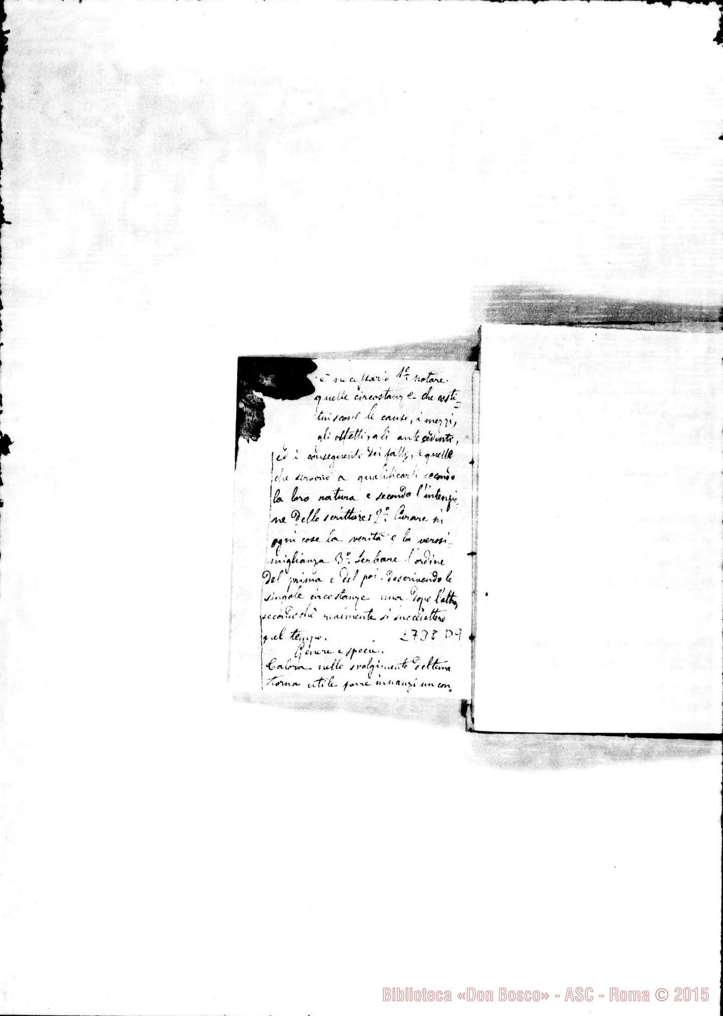 Fotogramma D 9 — Quadernetto: Miscellanea. Inizia con domande di Greco