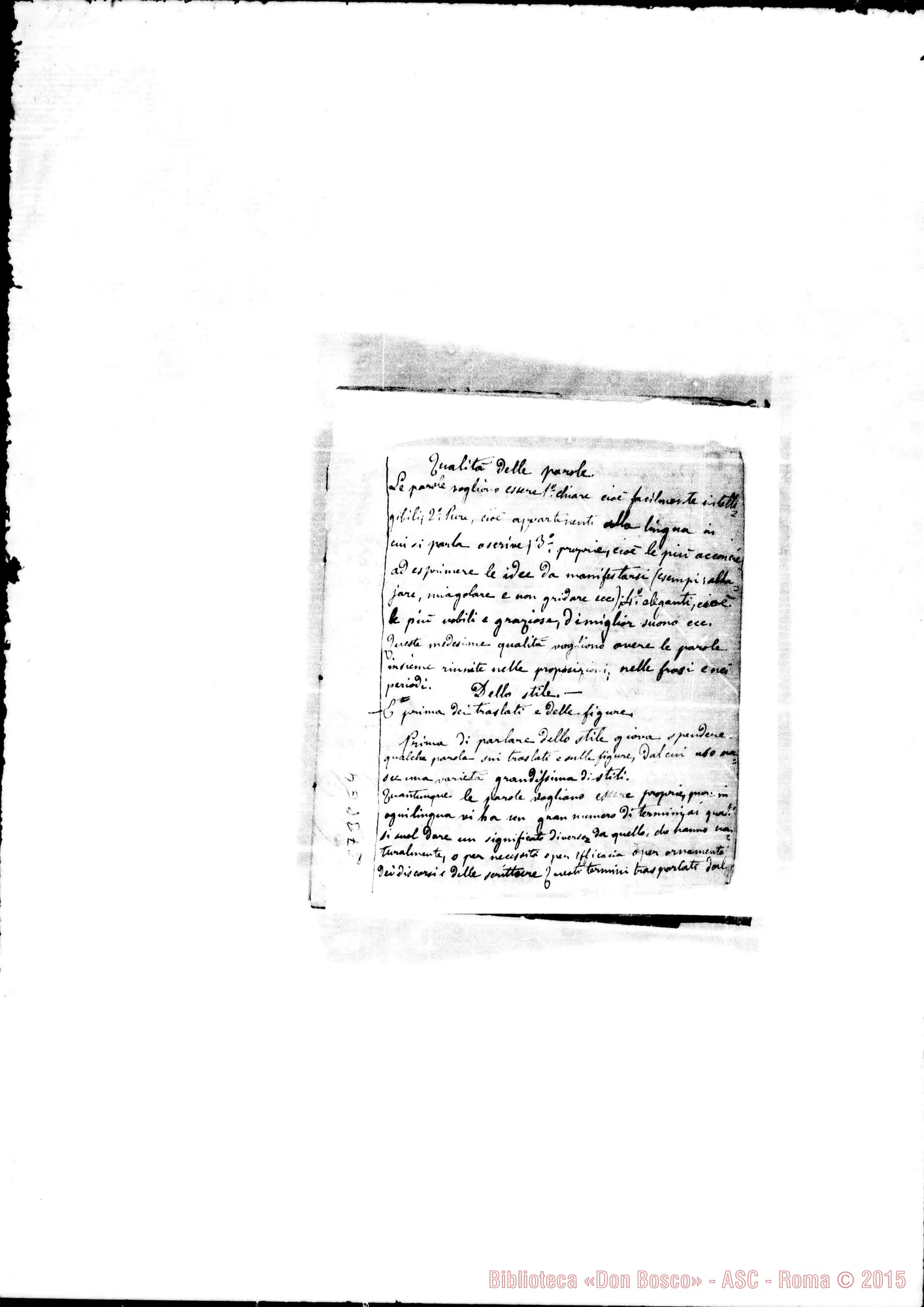 Fotogramma E 4 — Quadernetto: Miscellanea. Inizia con domande di Greco