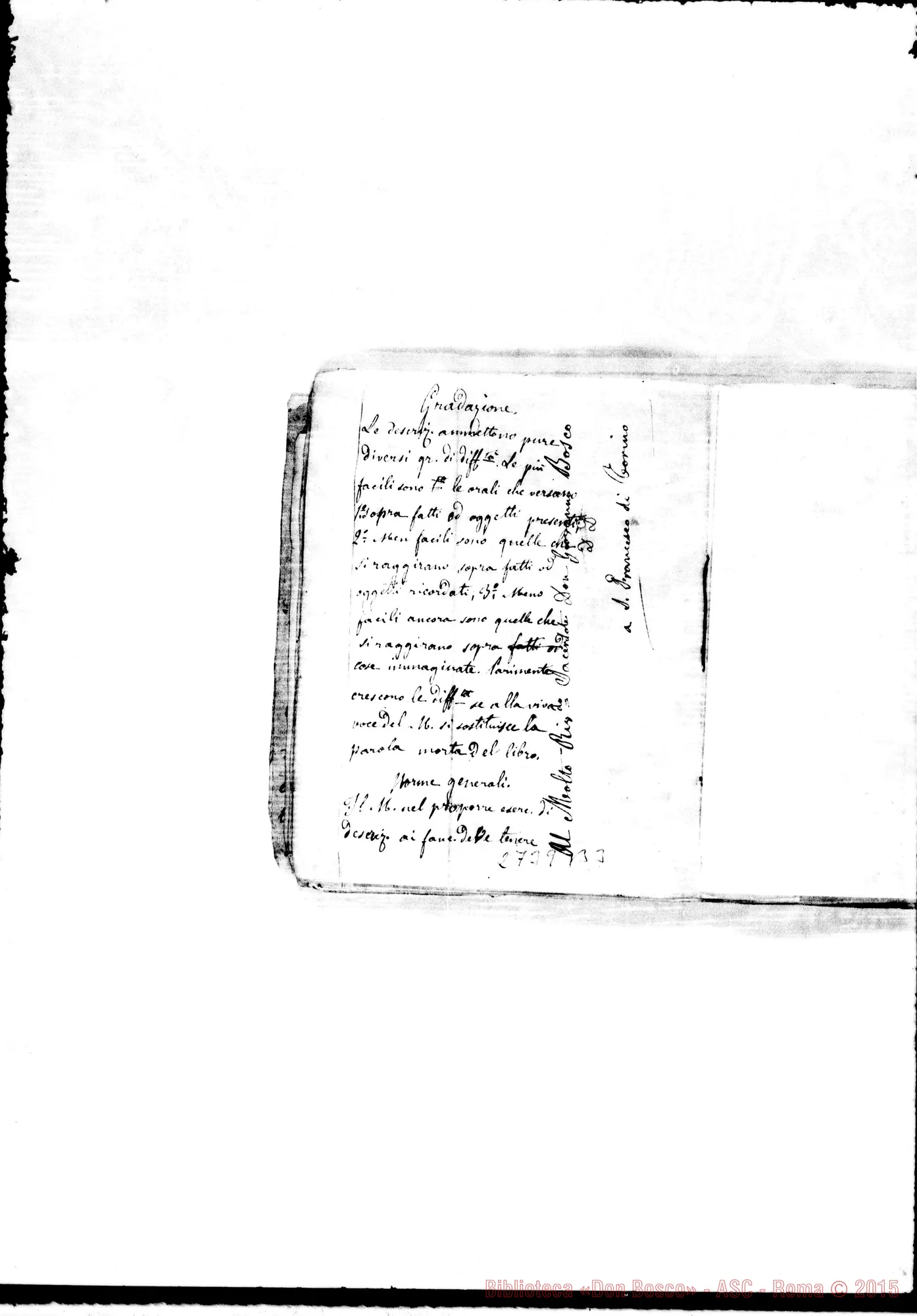 Fotogramma B 3 — Quadernetto: Miscellanea. Inizia con domande di Greco