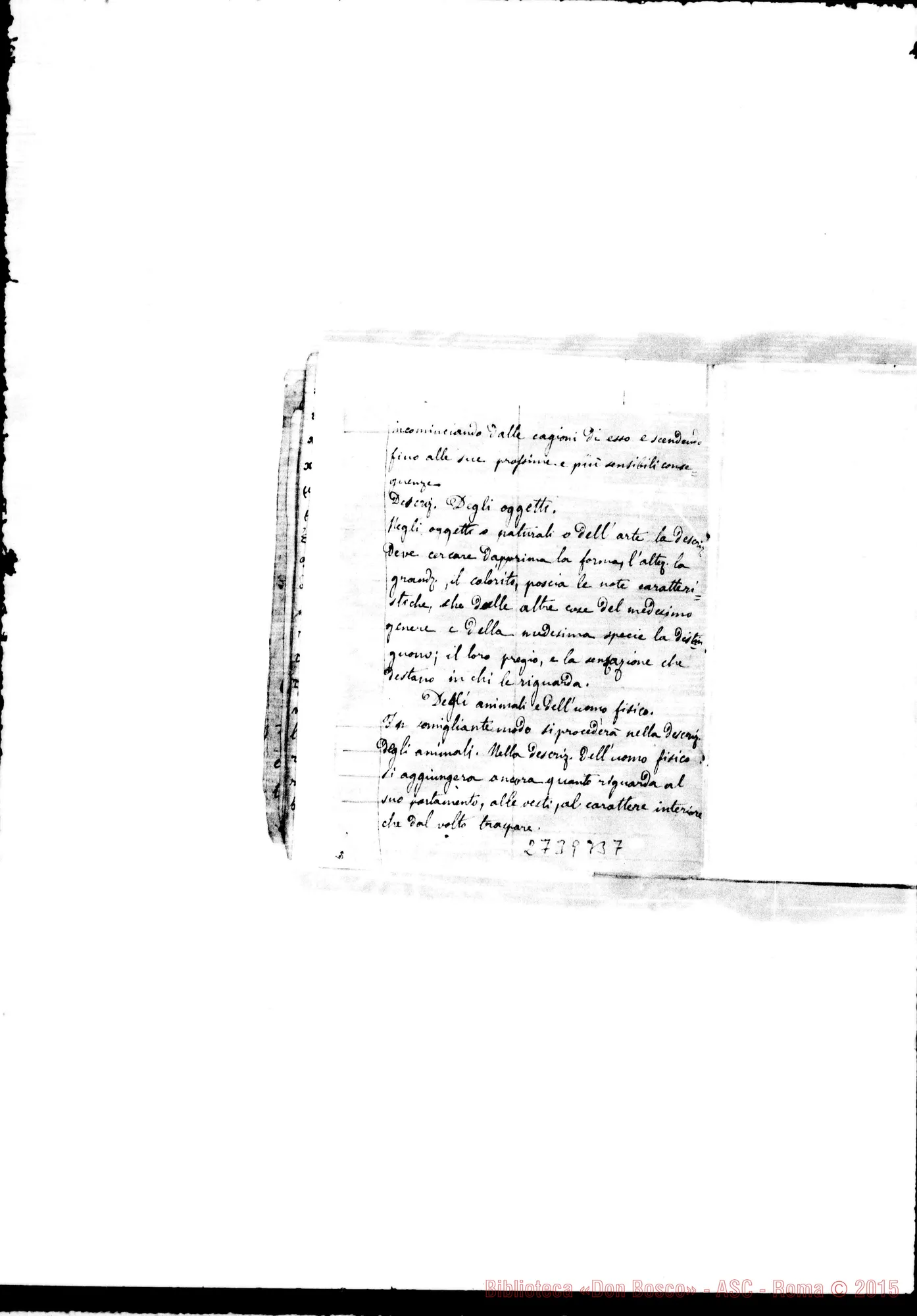 Fotogramma B 7 — Quadernetto: Miscellanea. Inizia con domande di Greco