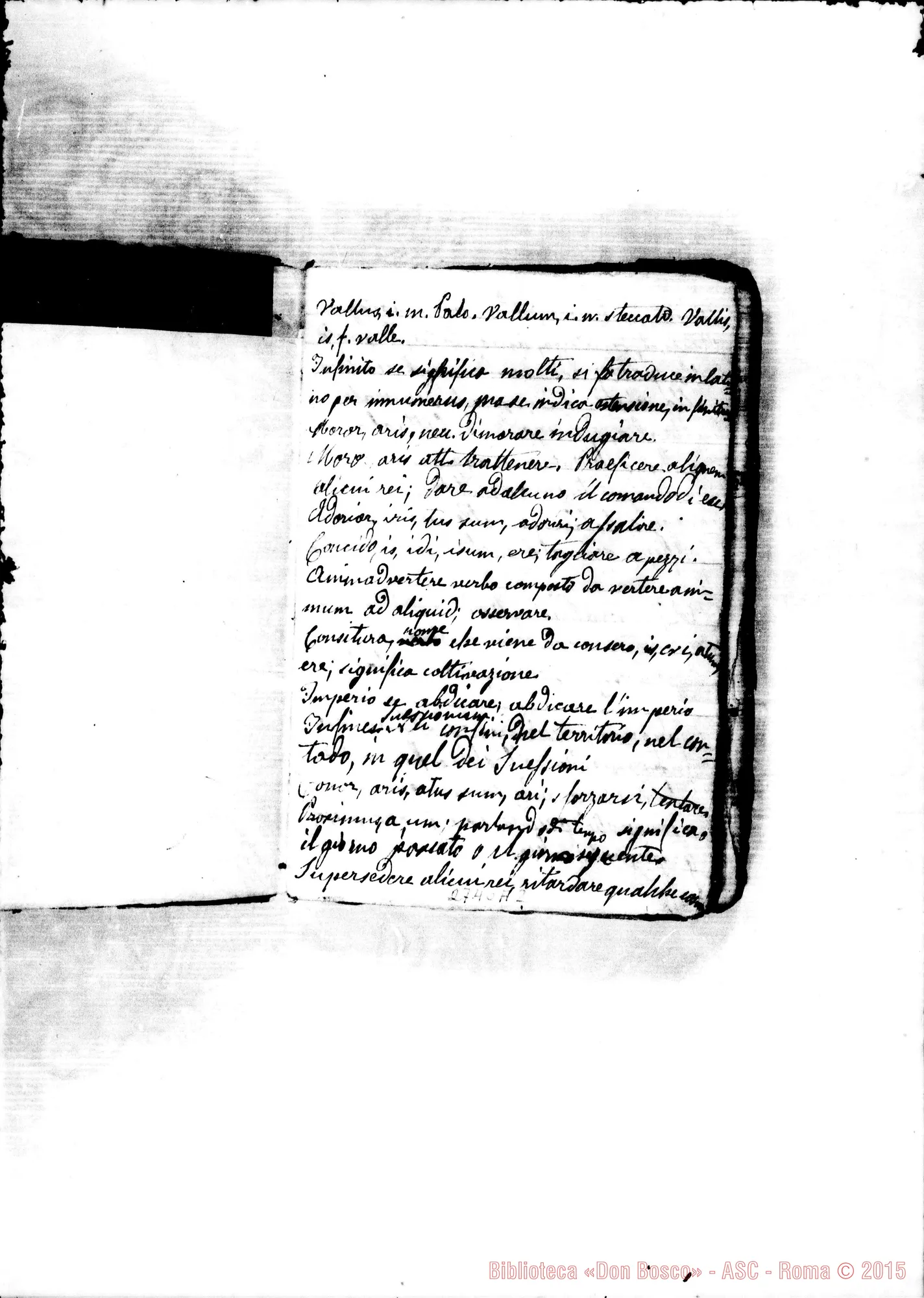 Fotogramma A 2 — Quadernetto: Domande sui Verbi