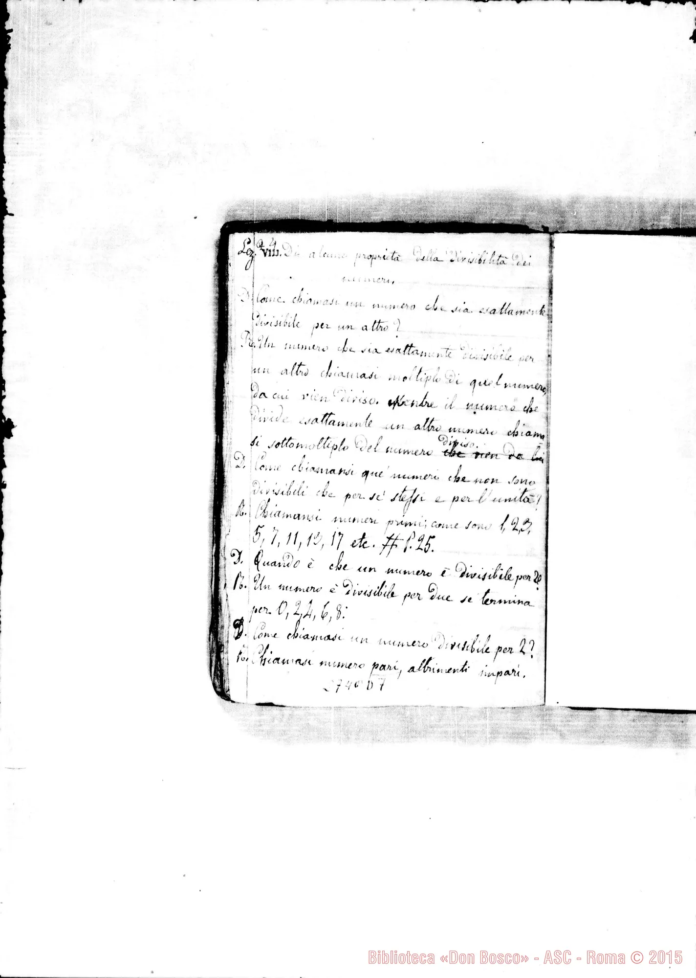 Fotogramma D 7 — Trattatello d’Aritmetica