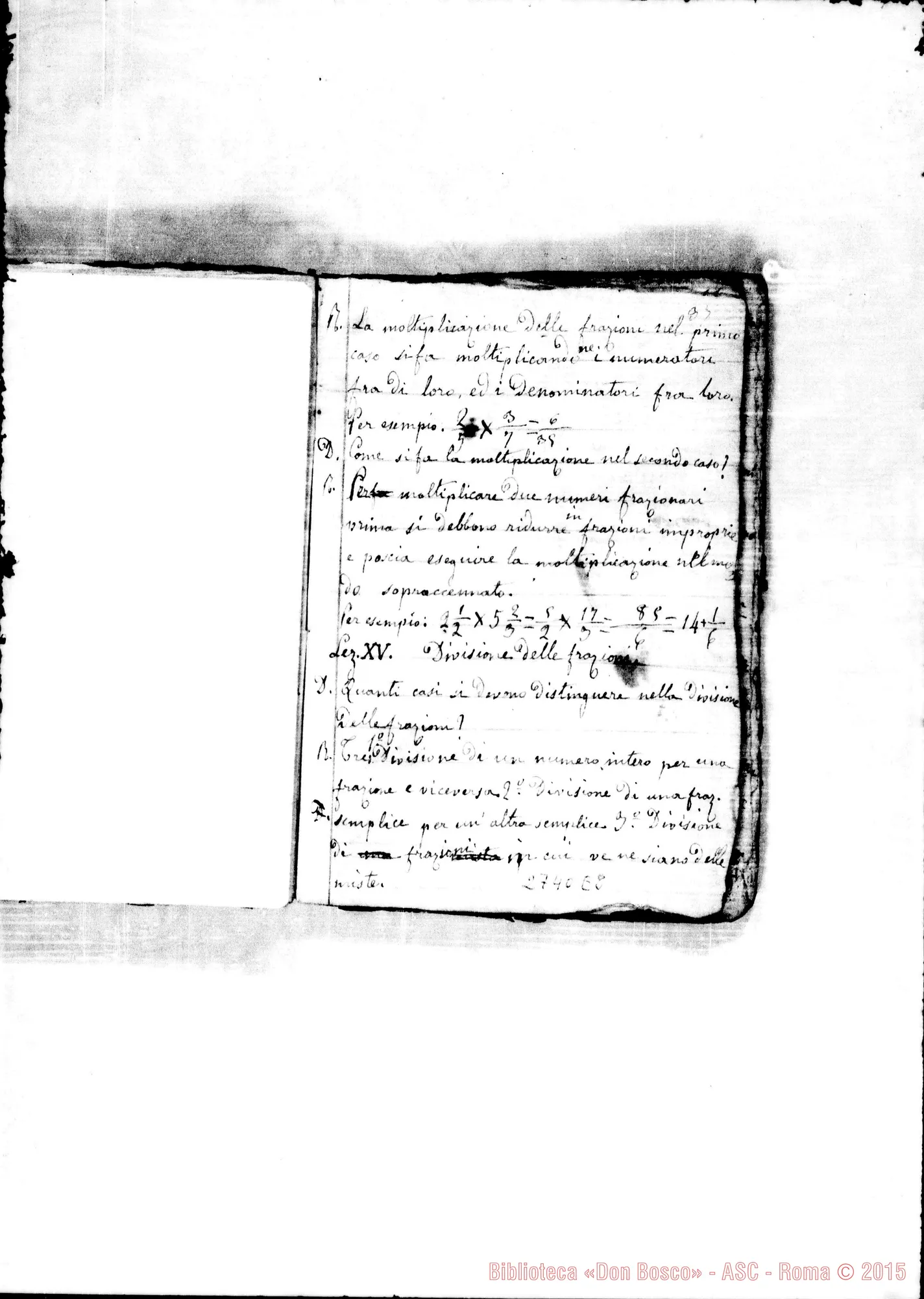 Fotogramma E 8 — Trattatello d’Aritmetica