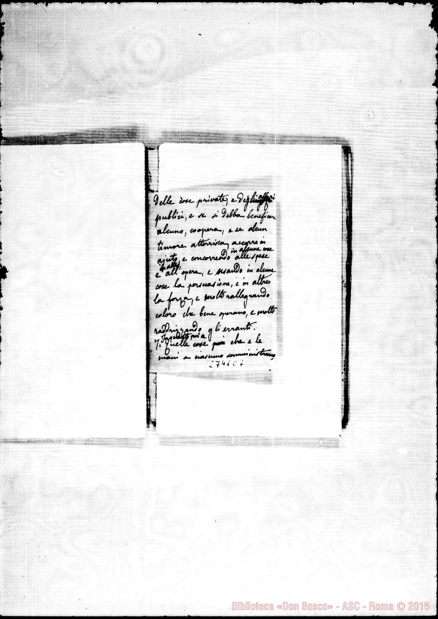 Fotogramma C 7 — Quadernetto: Traduzioni dal Greco. 1856