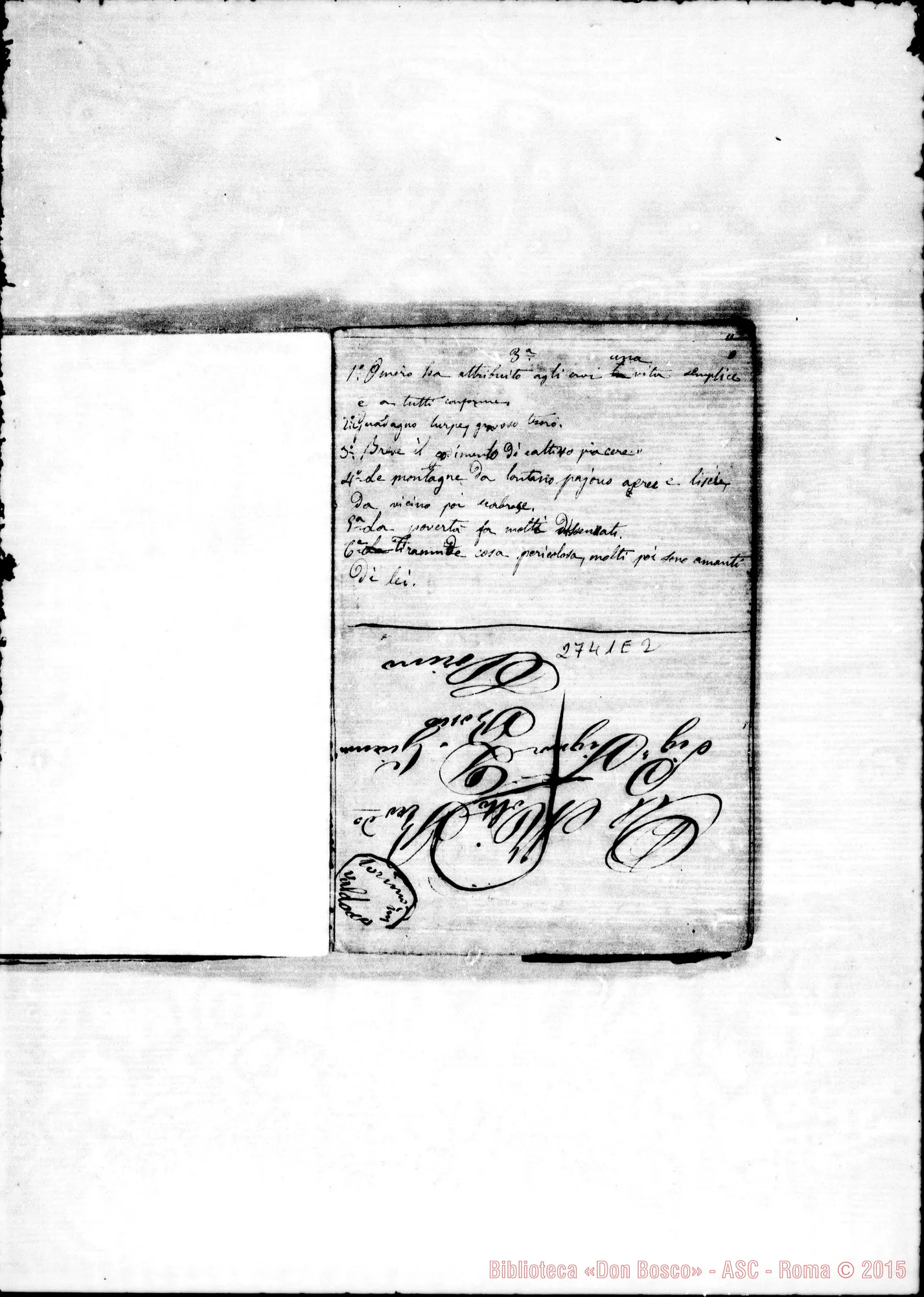Fotogramma E 2 — Quadernetto: Traduzioni dal Greco E dal Francese