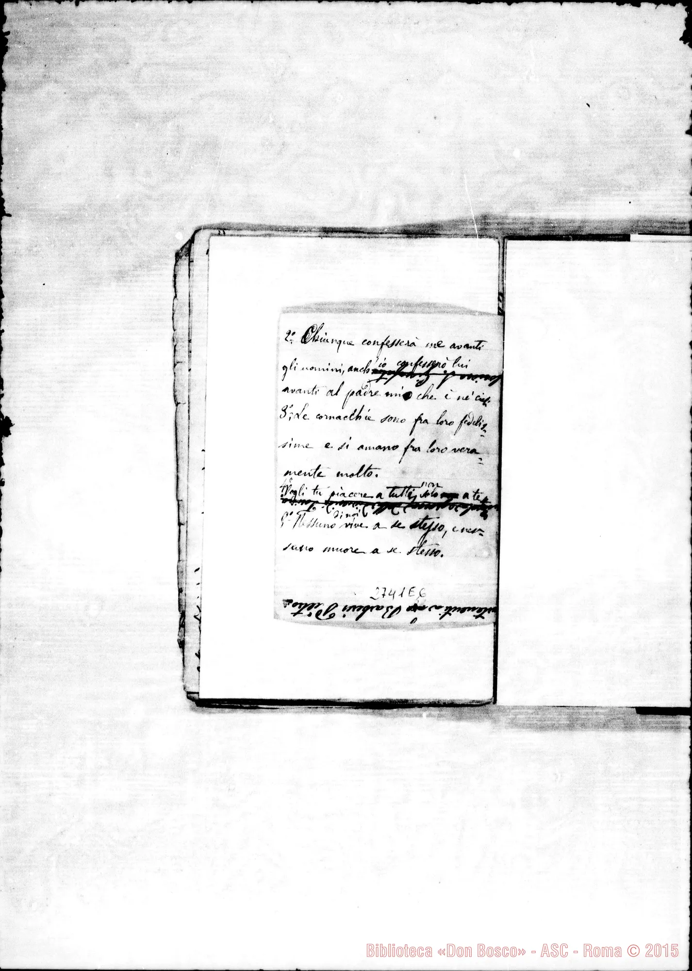 Fotogramma E 6 — Quadernetto: Traduzioni dal Greco E dal Francese