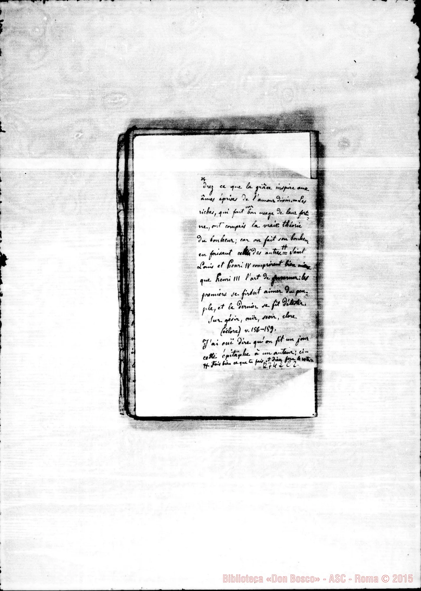 Fotogramma C 2 — Quadernetto: Traduzioni dal Greco E dal Francese