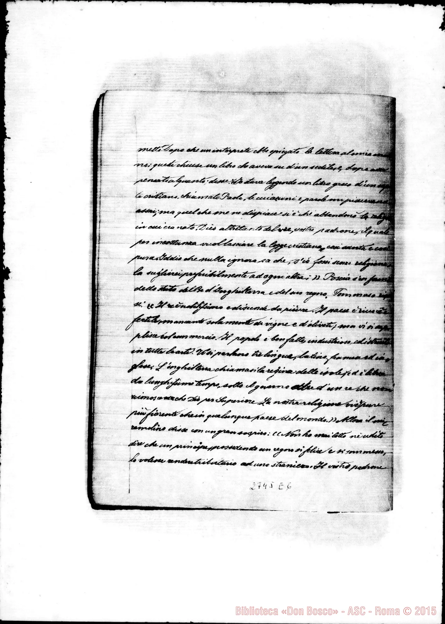 Fotogramma E 6 — Volume primo, quaderno 2
