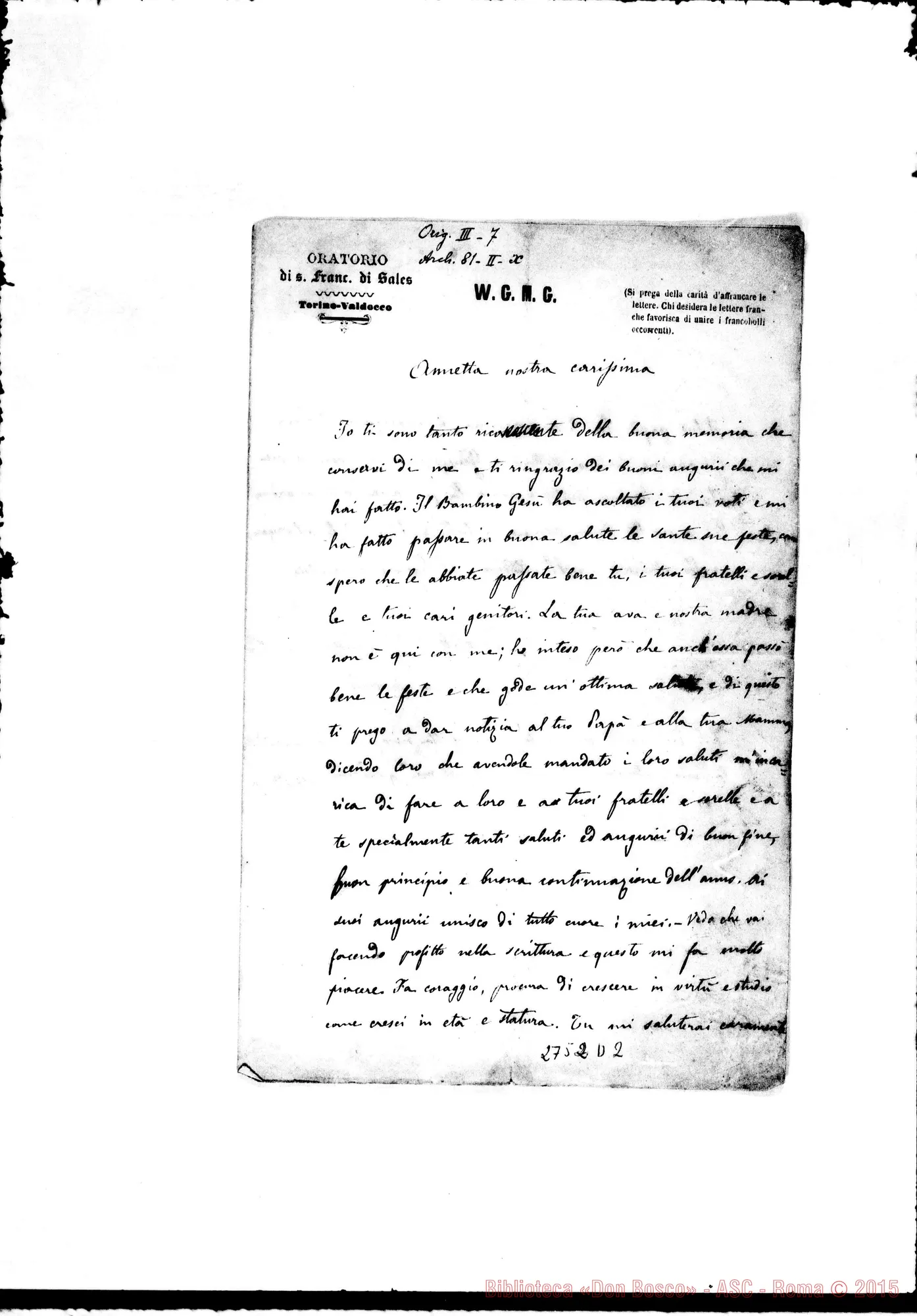 Fotogramma D 2 — Rua - Annetta, nipote. Torino, s.d.