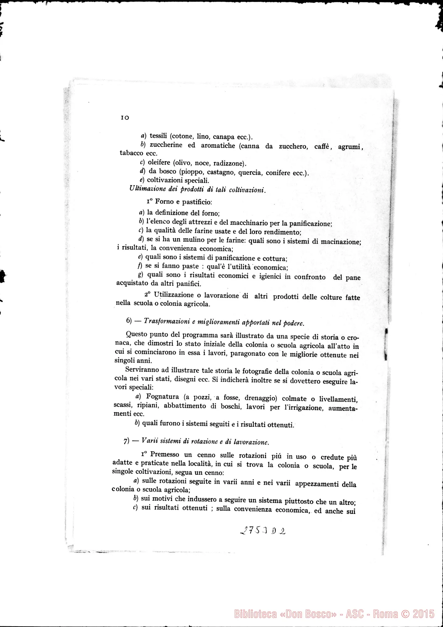 Fotogramma D 2 — Esposizione Generale: Programma Generale. Stampato