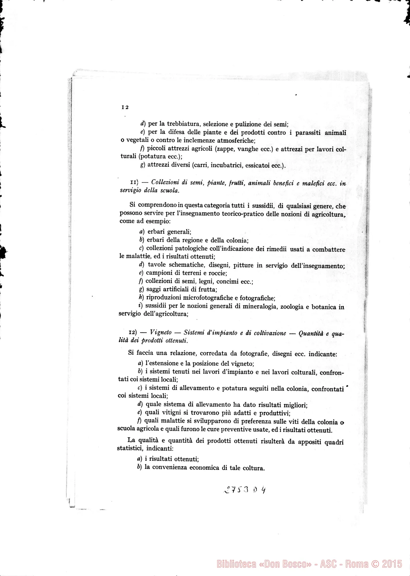 Fotogramma D 4 — Esposizione Generale: Programma Generale. Stampato