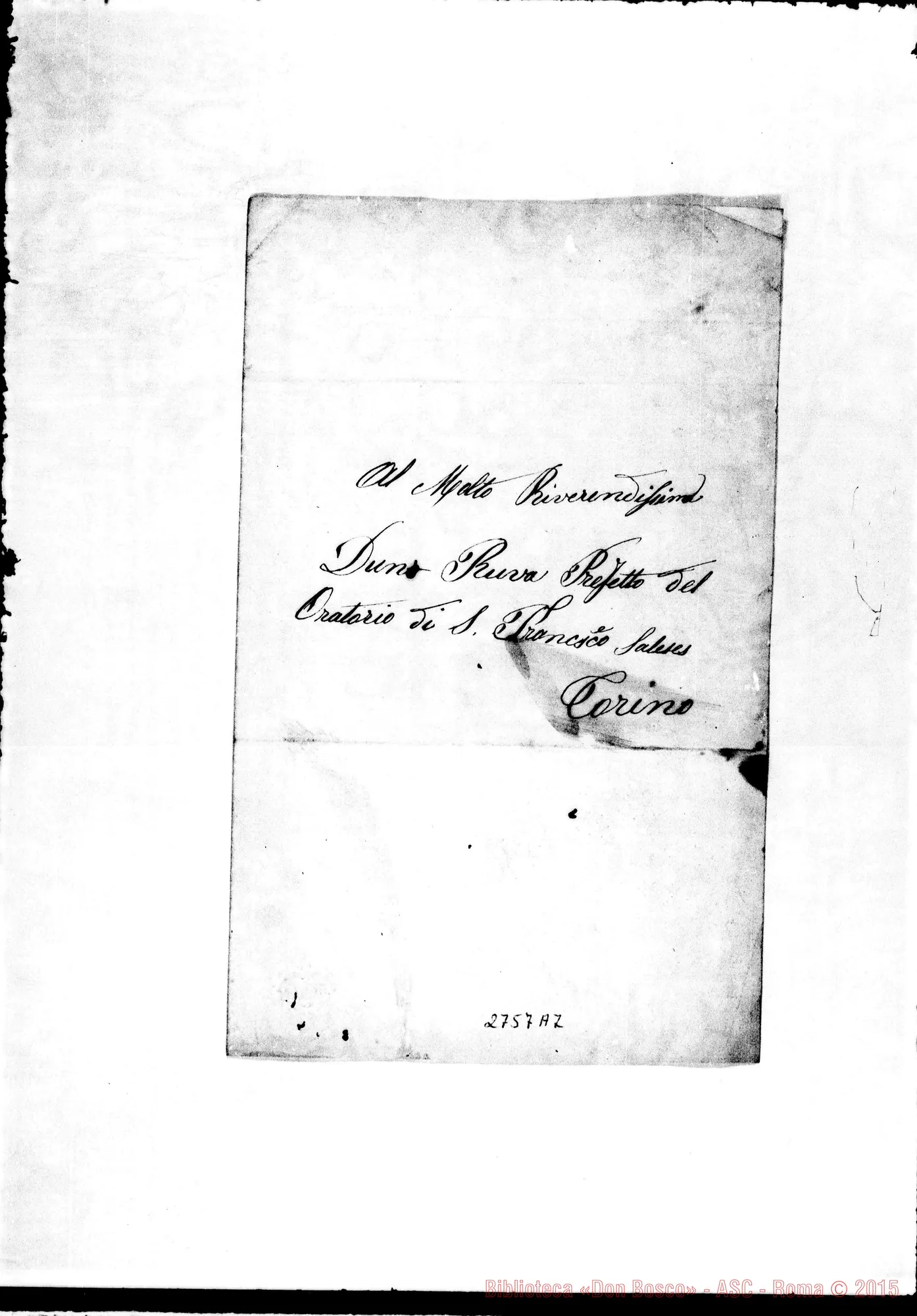 Fotogramma A 7 — Nel giorno onomastico: lettera delle Suore Nazarene