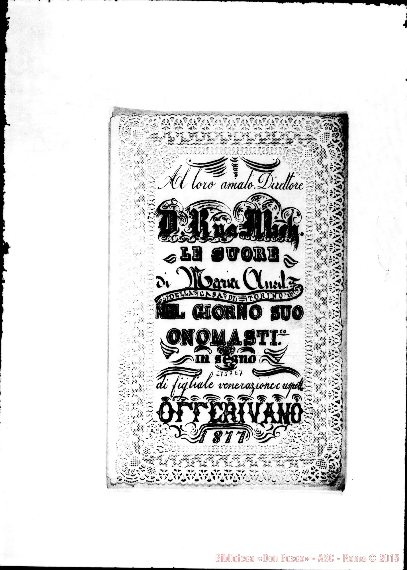 Fotogramma E 7 — Suore FMA di Torino: poesia