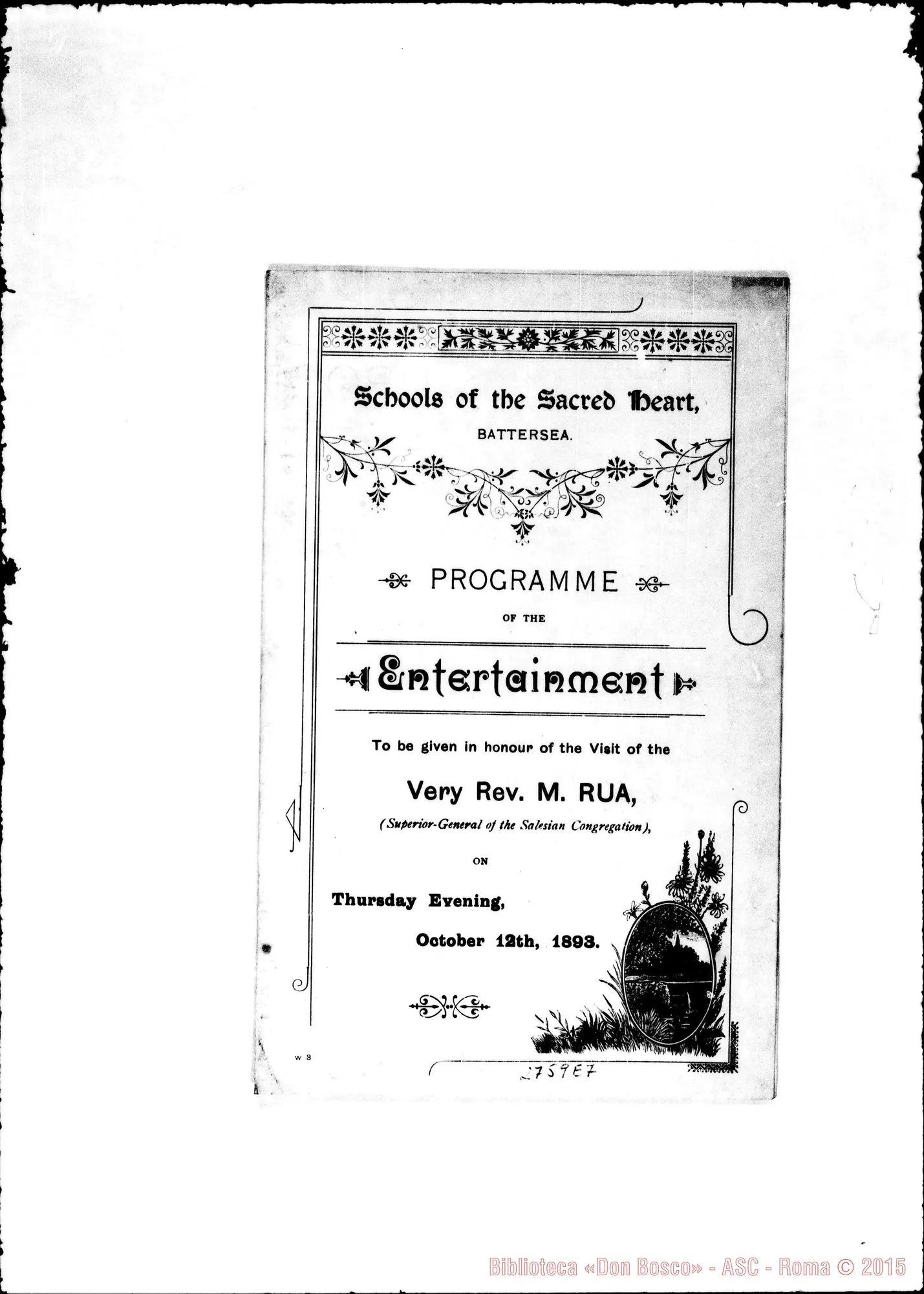 Fotogramma E 7 — Batter sea: Programme of thè entertainment