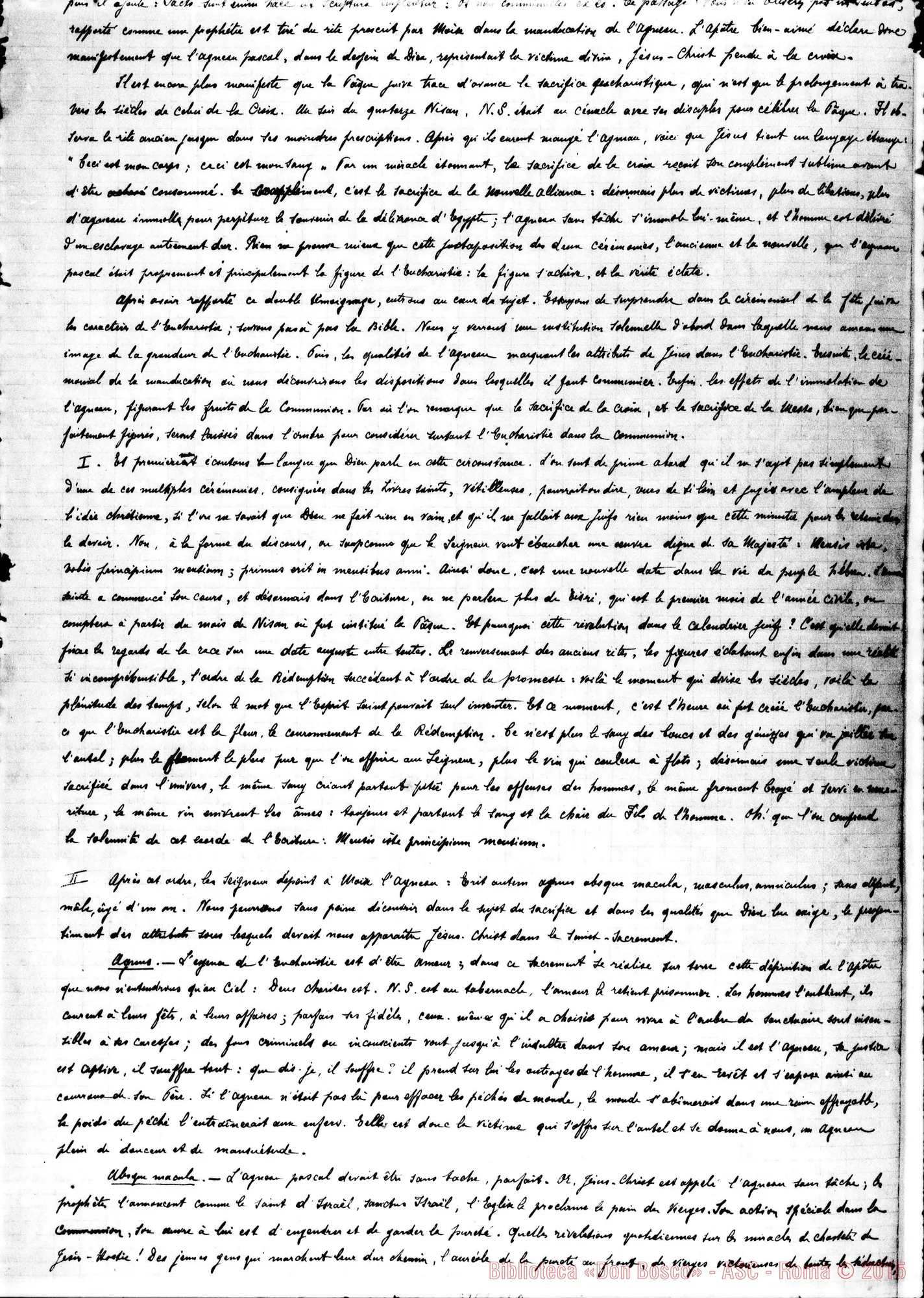 Fotogramma B 2 — «L’Agneau pascal, figure de l’Eucharistie»