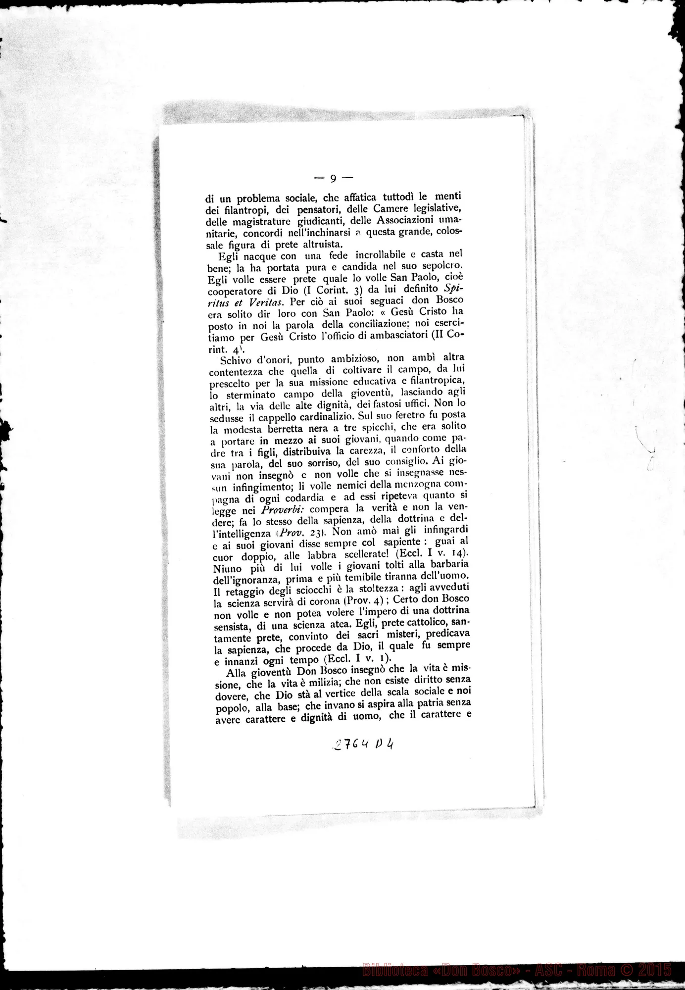 Fotogramma D 4 — Commemorazione di D. Giovanni Bosco A Novara