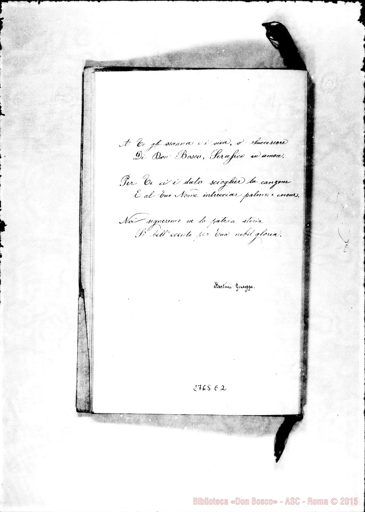 Fotogramma E 2 — Comitini Lorenzo, ed altri: A D. Rua, omaggio
