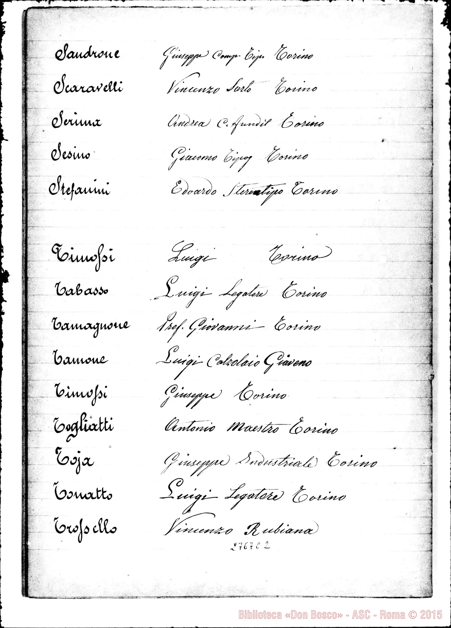 Fotogramma C 2 — Album con le firme degli associati