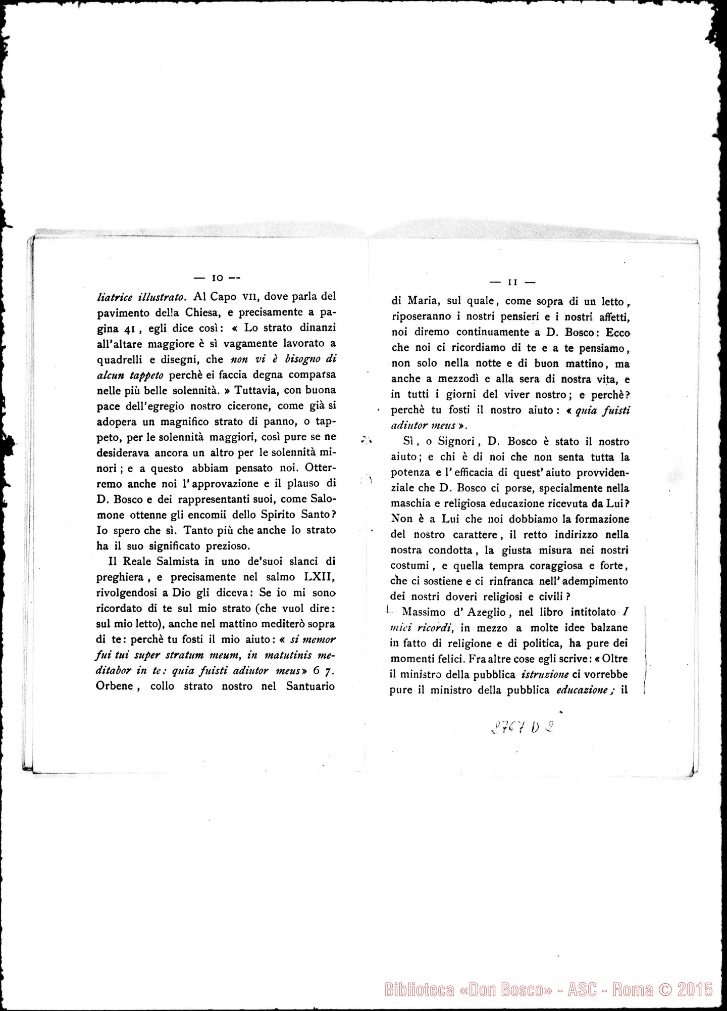 Fotogramma D 2 — Berrone Teol. Antonio: Discorso