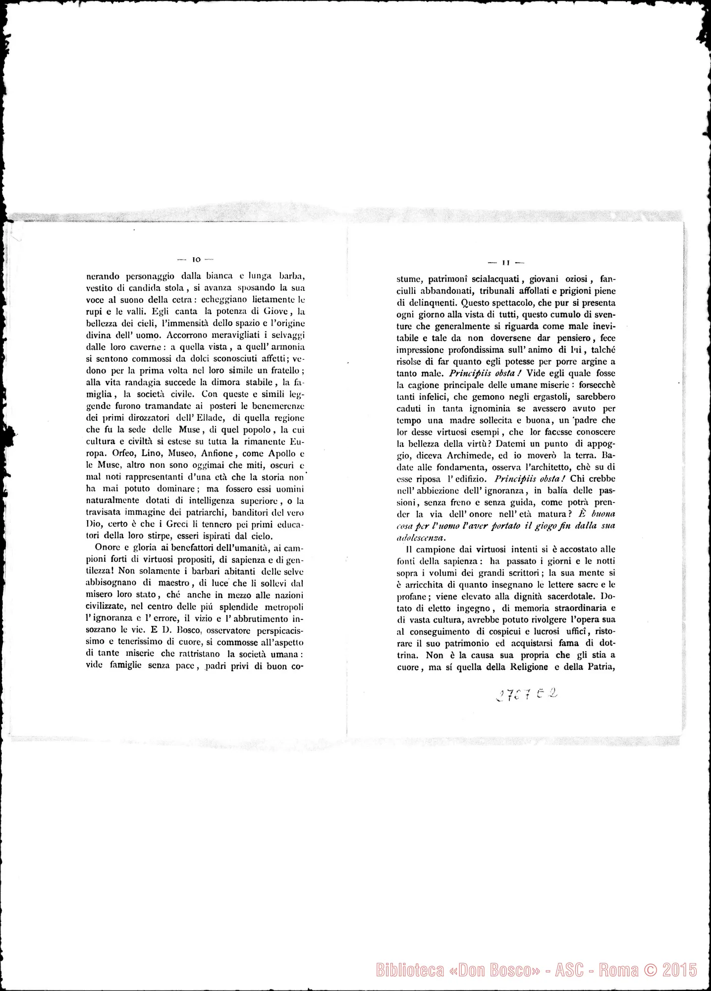Fotogramma E 2 — Prof. Fr. Maranzana: Discorso