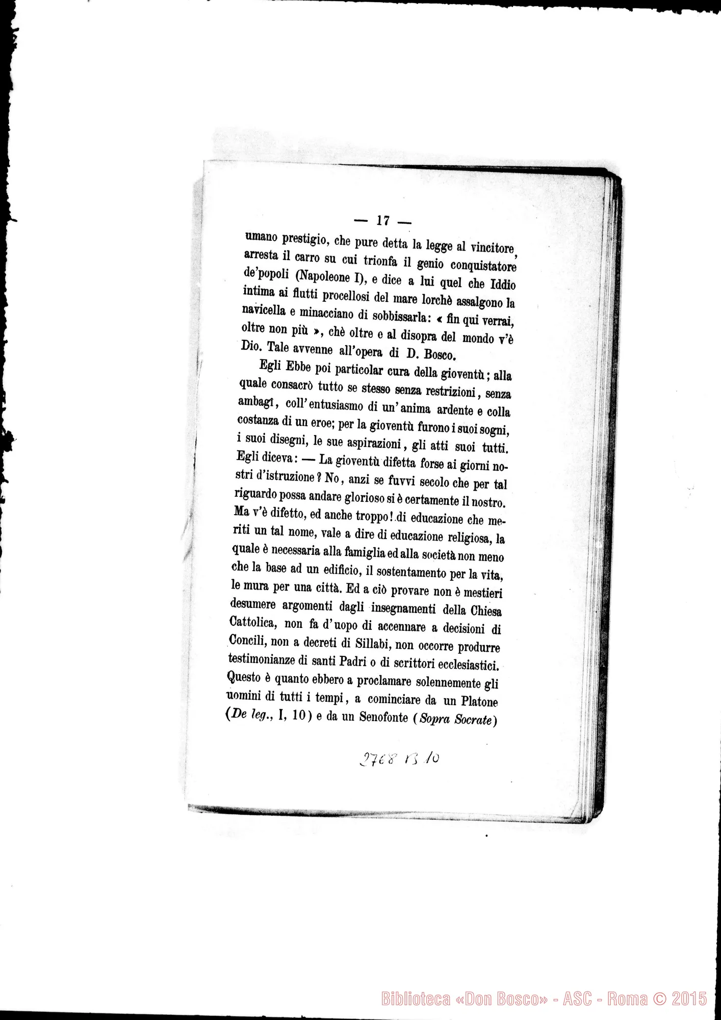Fotogramma B 10 — Prof. Dott. Rossi teol. Antonio: Discorso