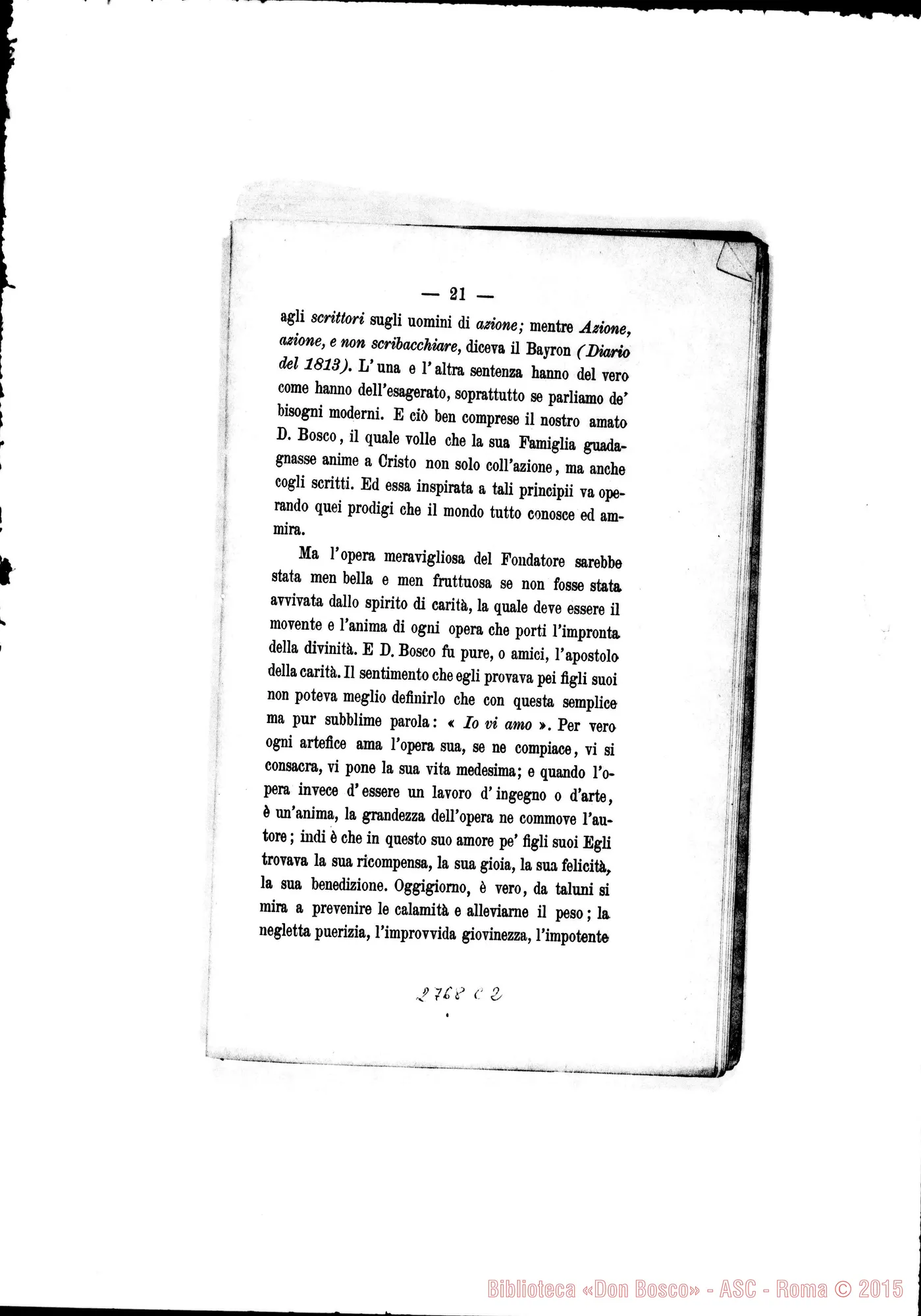 Fotogramma C 2 — Prof. Dott. Rossi teol. Antonio: Discorso