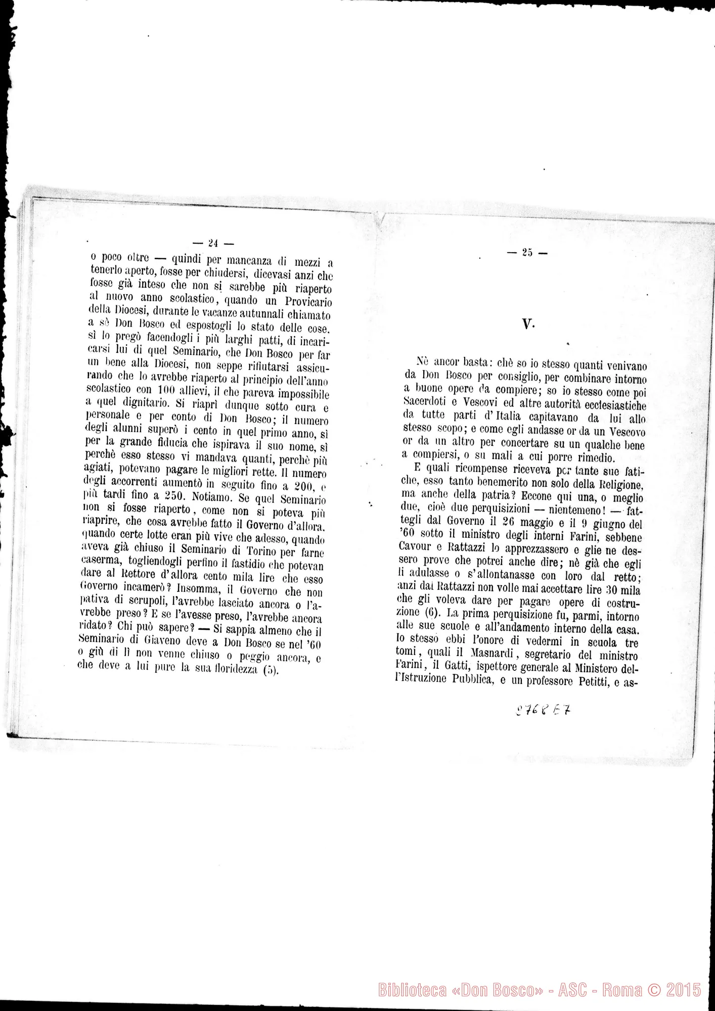 Fotogramma E 7 — Sac. Prof. Cav. Giovanni Turchi: Discorso