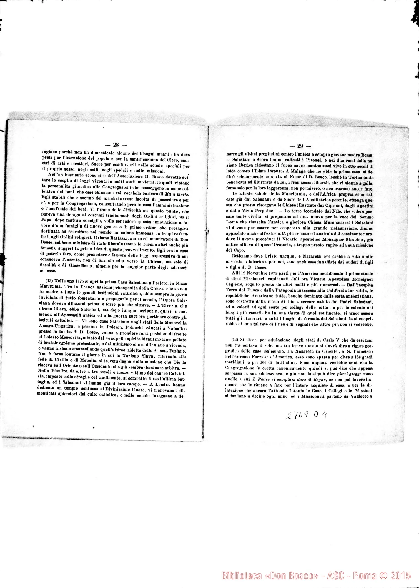 Fotogramma D 4 — Sac. Perino D. Giov.Giuseppe: Discorso