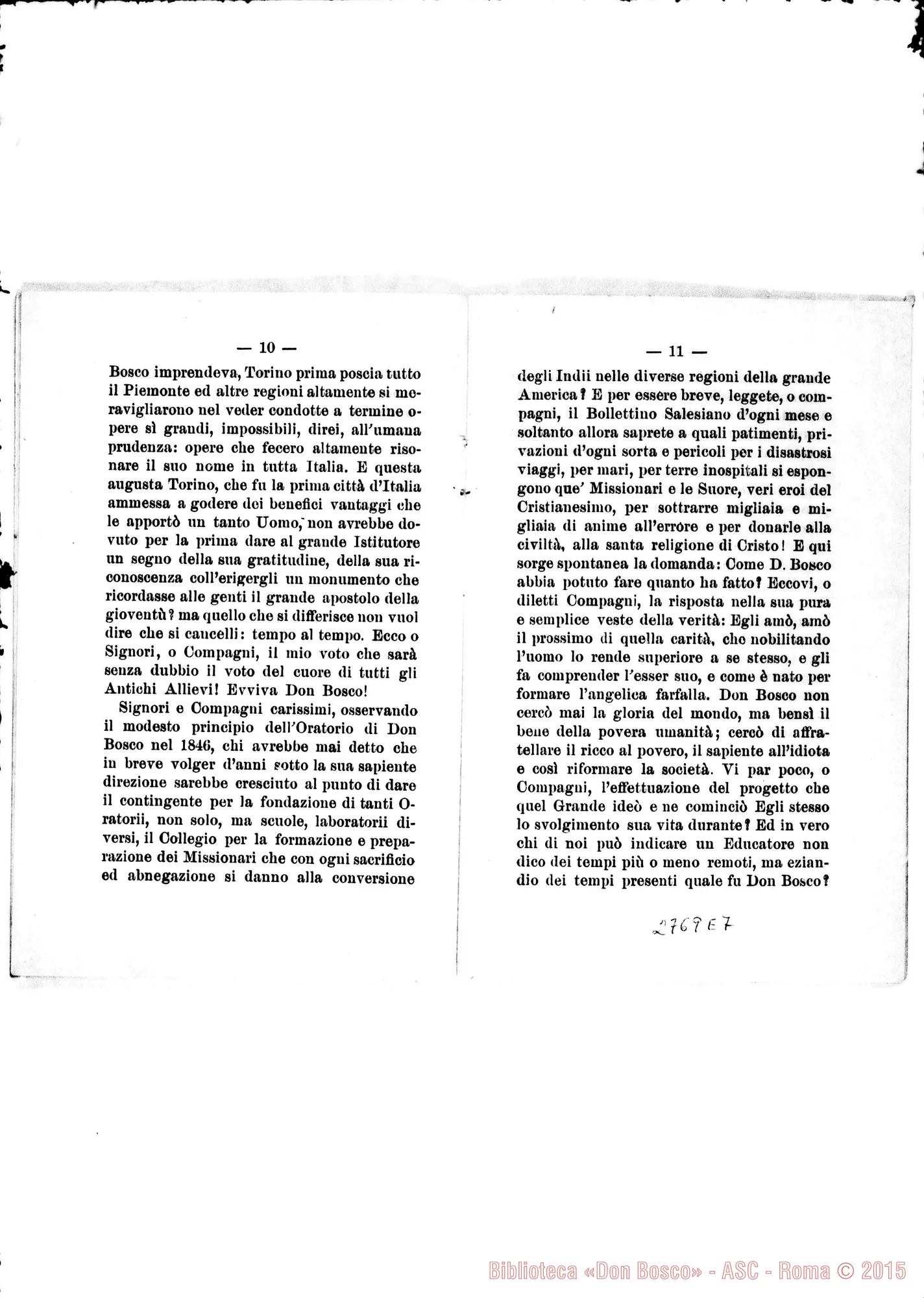 Fotogramma E 7 — Rayneri Pietro, Prof.: Discorso