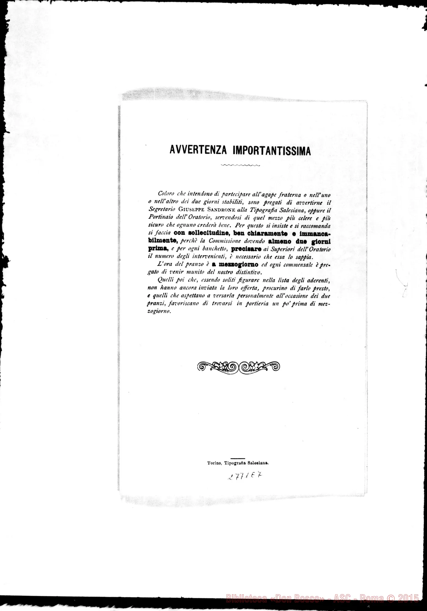 Fotogramma E 7 — Circolare della commissione il giorno 8 luglio