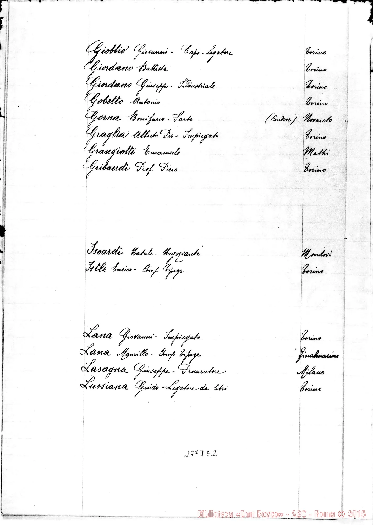 Fotogramma E 2 — Album con liste di antichi alunni