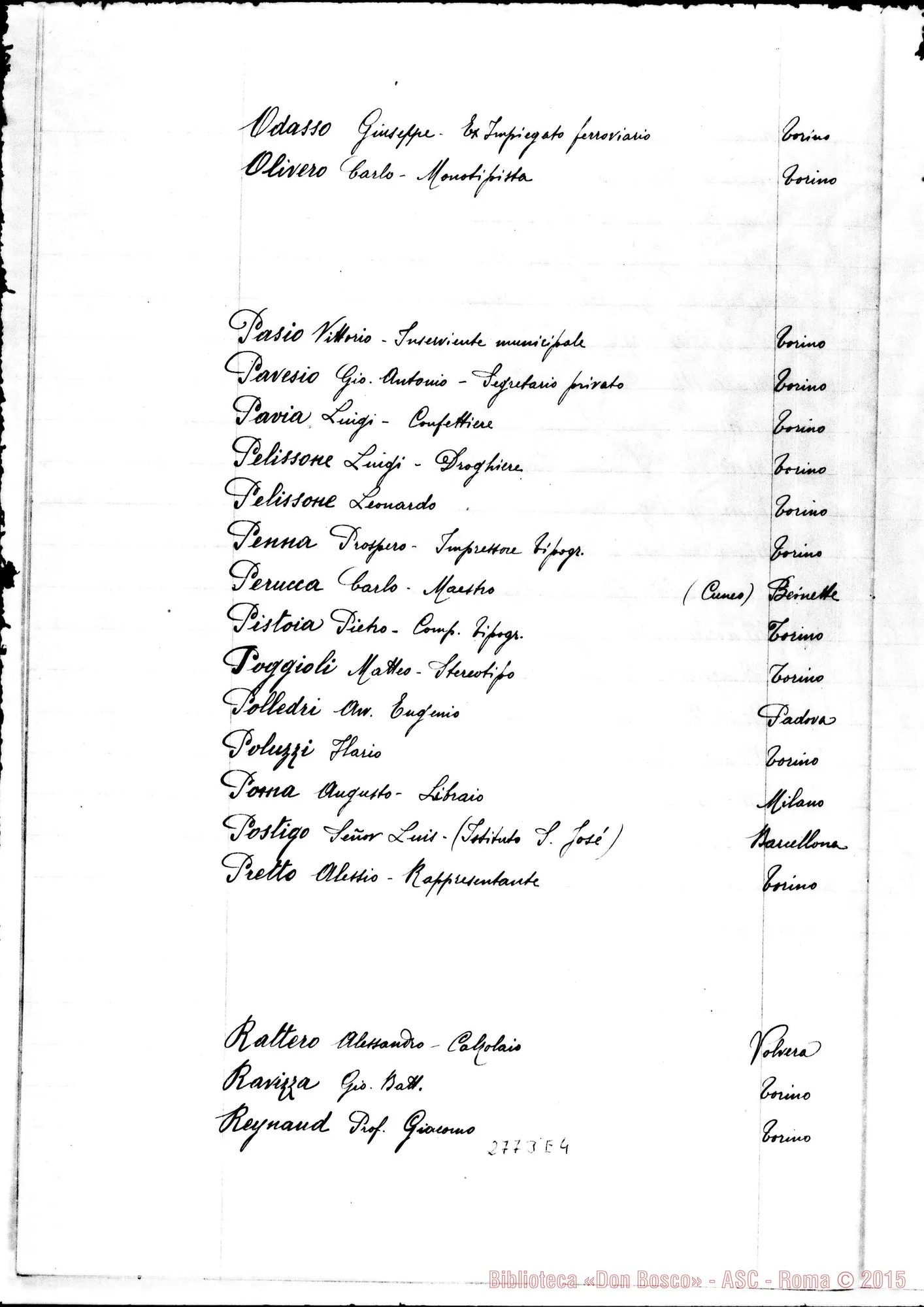 Fotogramma E 4 — Album con liste di antichi alunni