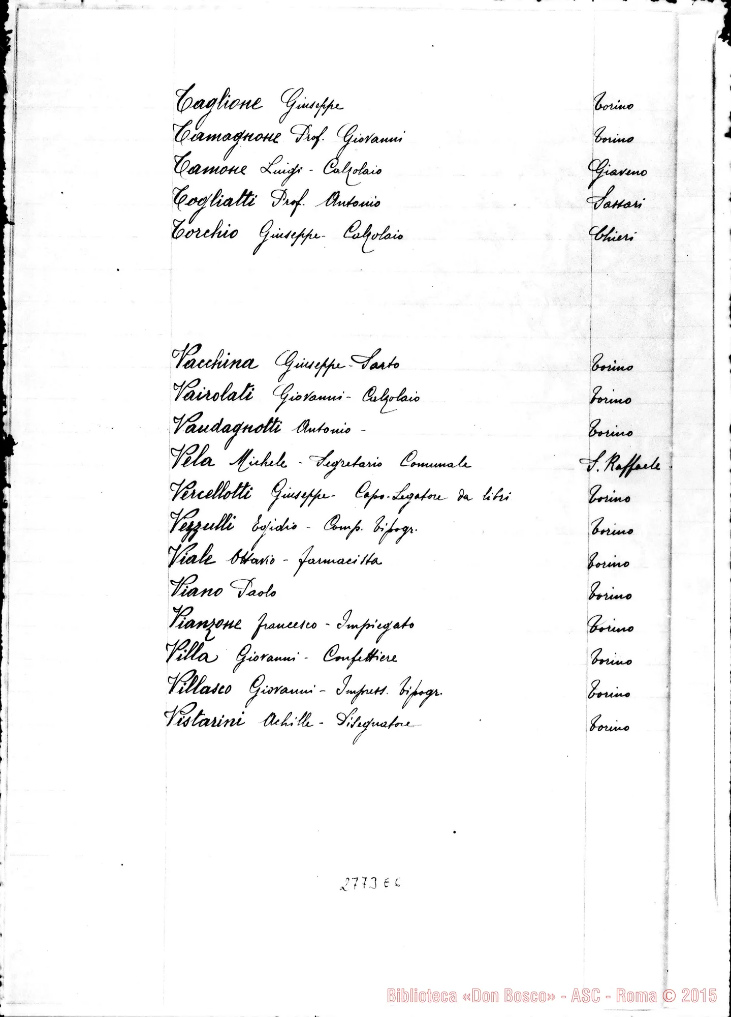 Fotogramma E 6 — Album con liste di antichi alunni