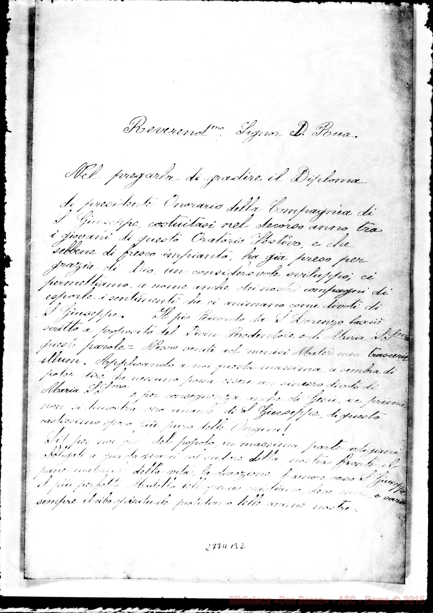 Fotogramma B 2 — Brunatto Pietro - D. Rua