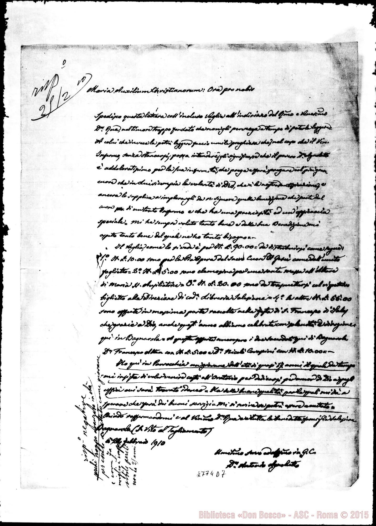 Fotogramma D 7 — Agnolutto Antonio, sacerdote. Bagnarola