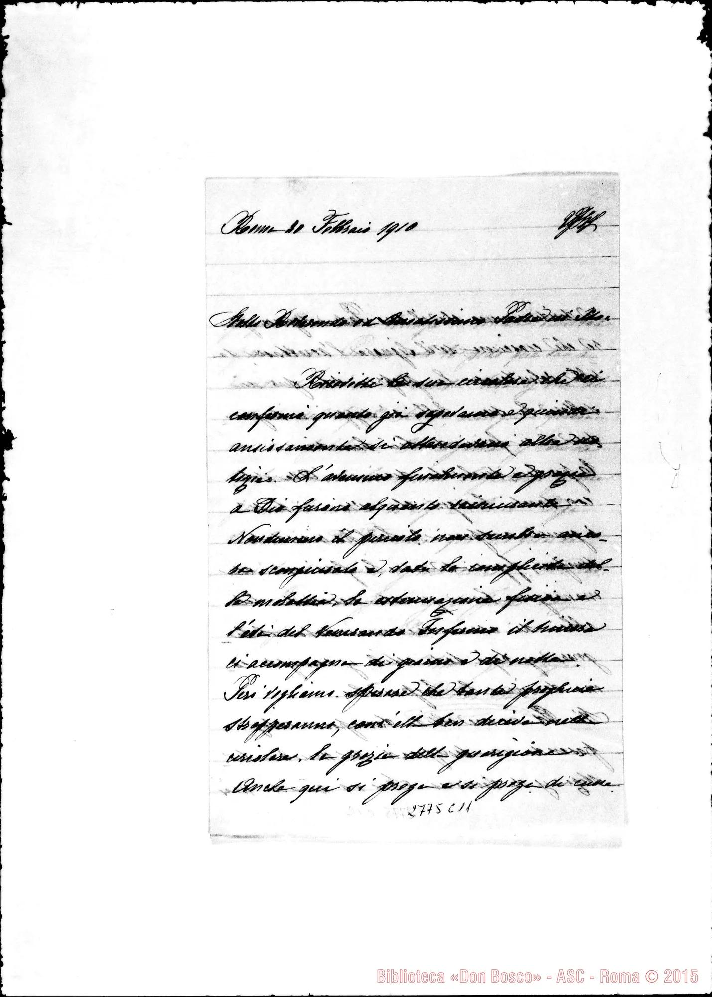 Fotogramma C 11 — Clara, Suora di Roma. 20-02-1910