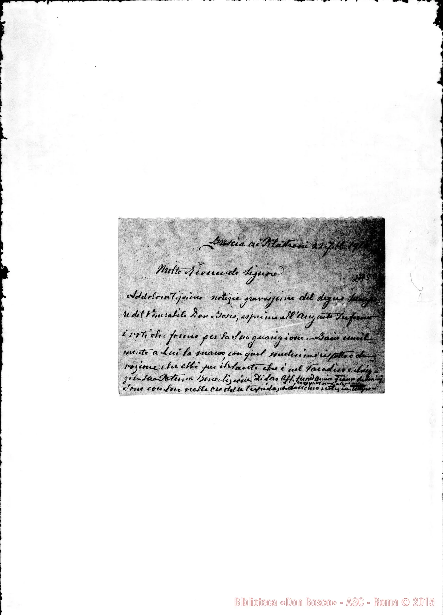 Fotogramma D 12 — De Amicis Franco. Brescia. Cartolina postale