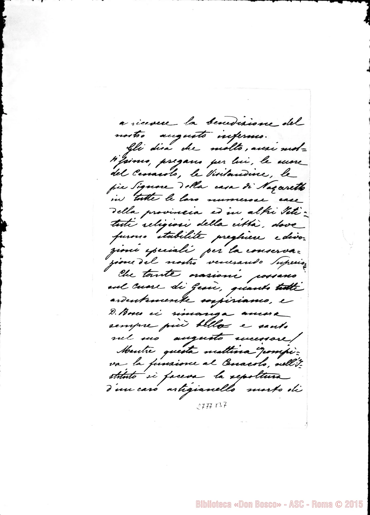 Fotogramma B 7 — Saluzzo Lorenzo, SDB. direttore Ist.S.Ambrogio. Autogr. D.Rinaldi