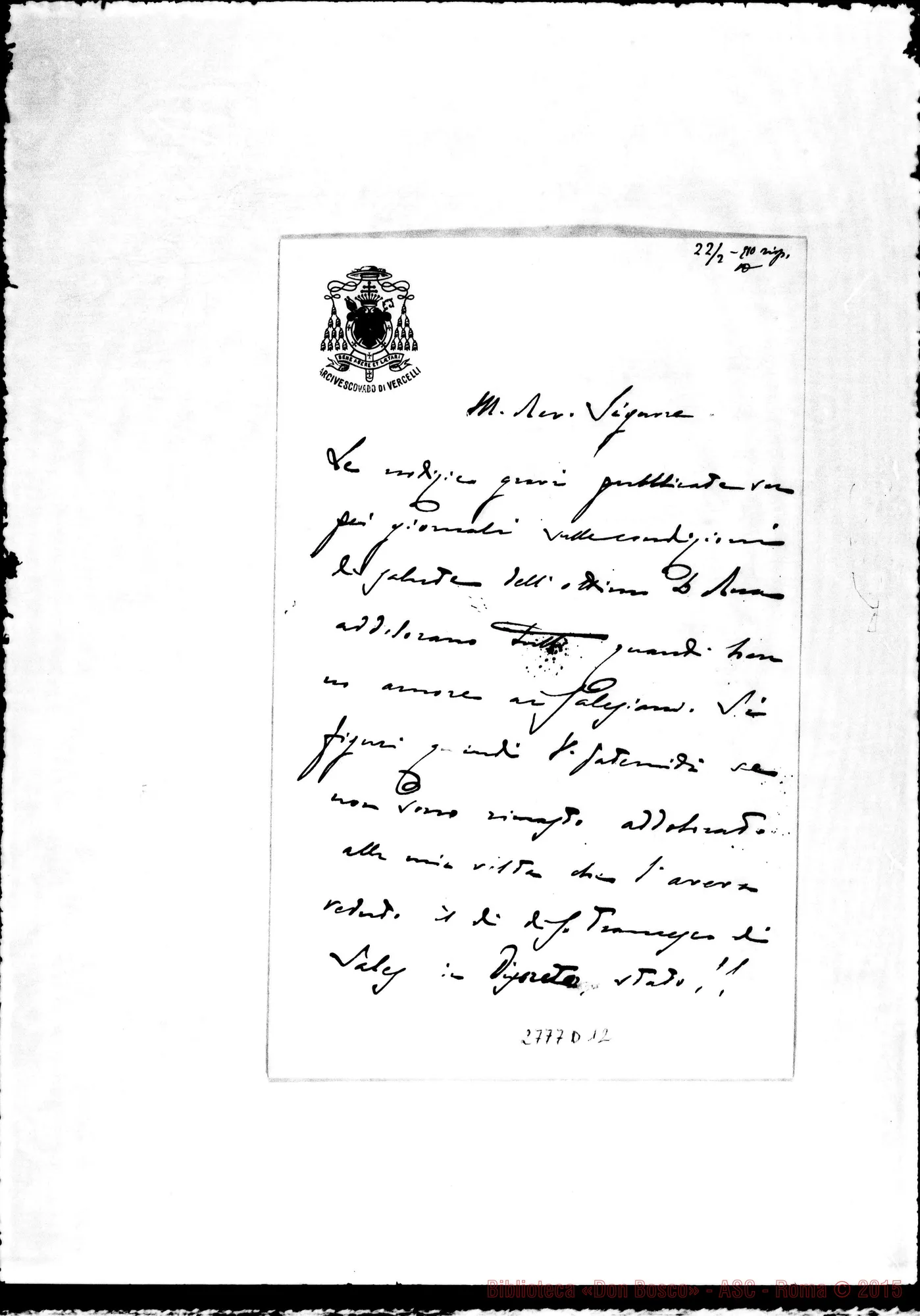 Fotogramma D 12 — Valfrè di Bonzo Teodoro, Arciv. di Vercelli