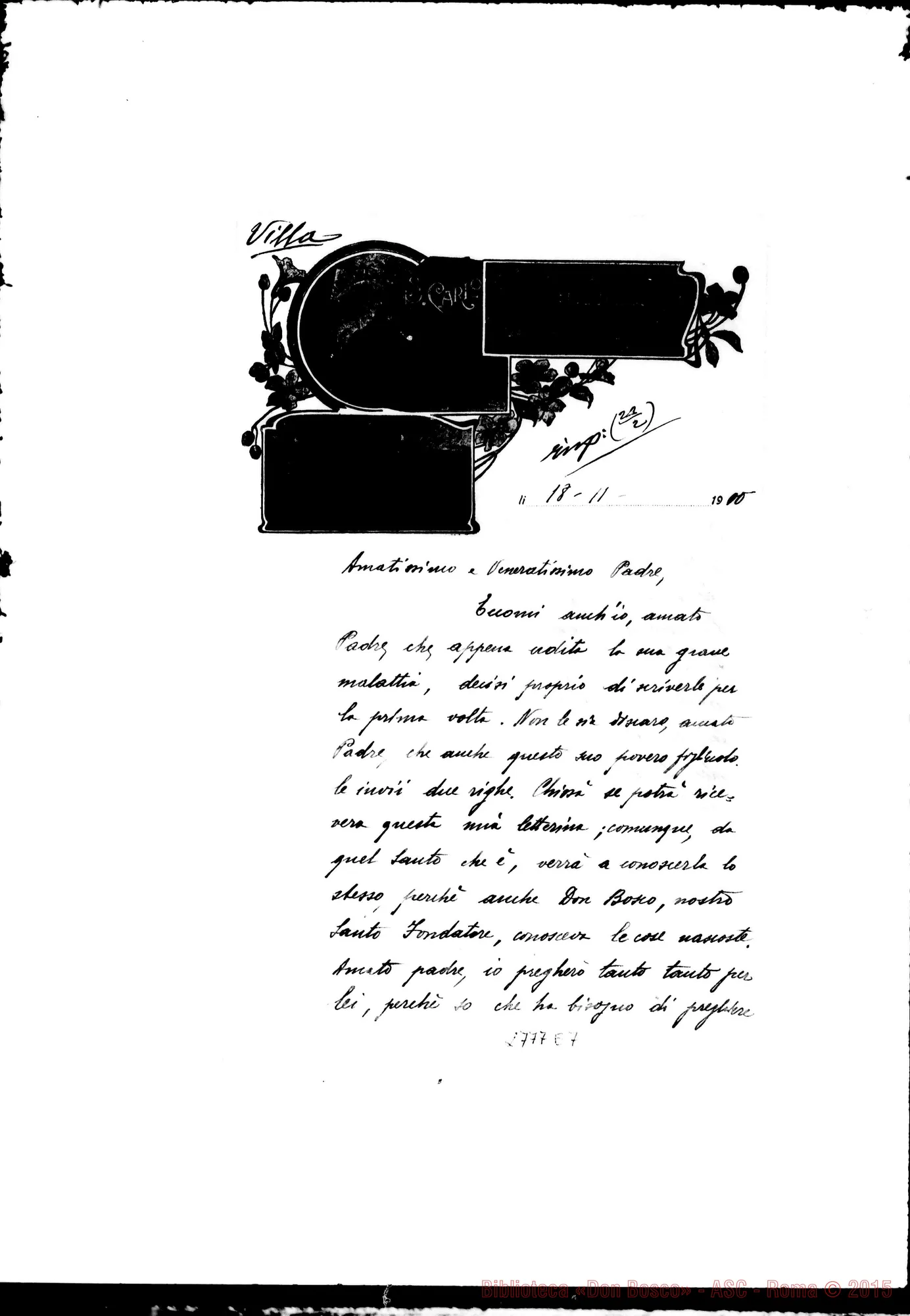Fotogramma E 7 — Villa Paolo, ch. SDB. Borgo S.Martino
