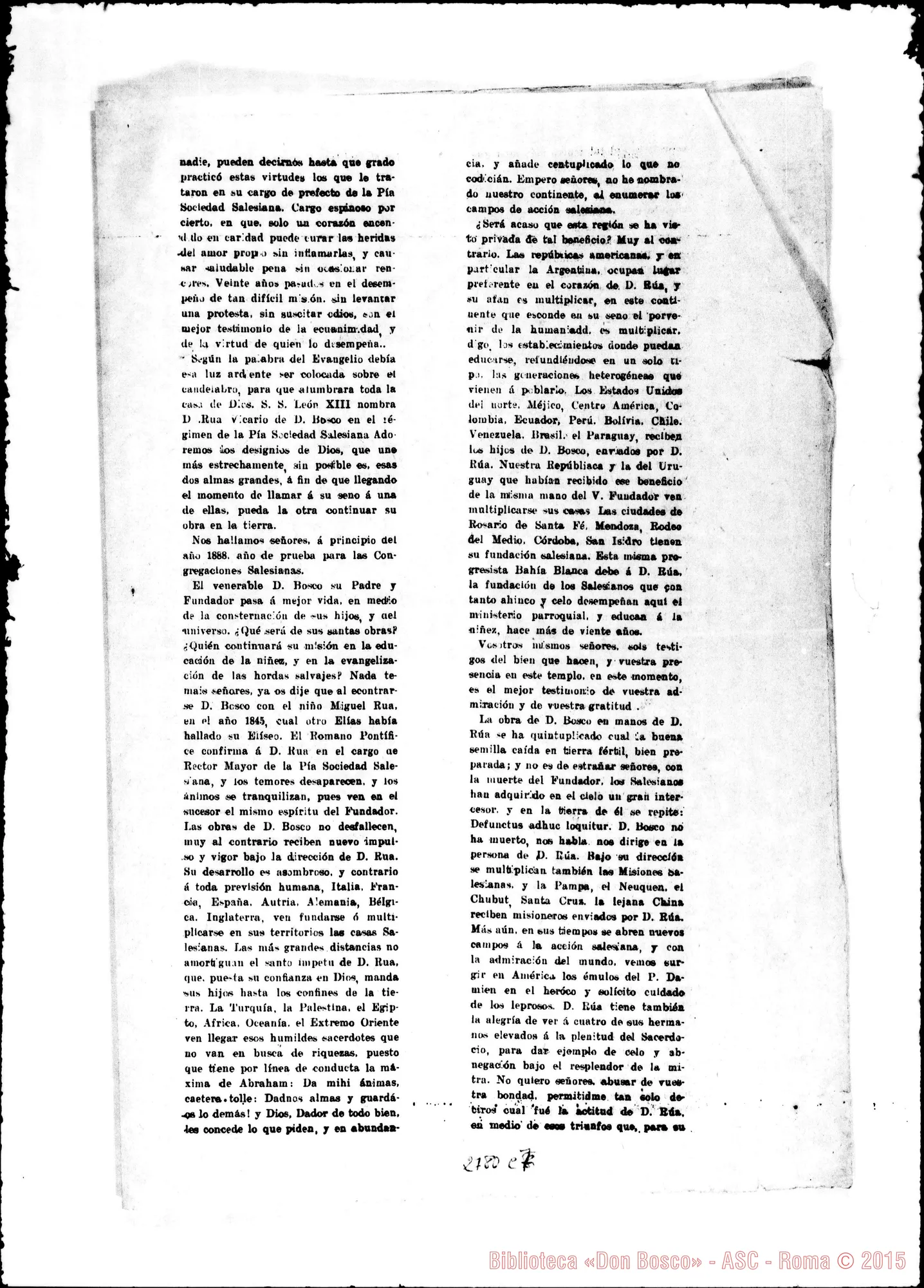 Fotogramma C 7 — Bahia Bianca: Rev. Padre Luis M. Fantón, il 9-05-1910