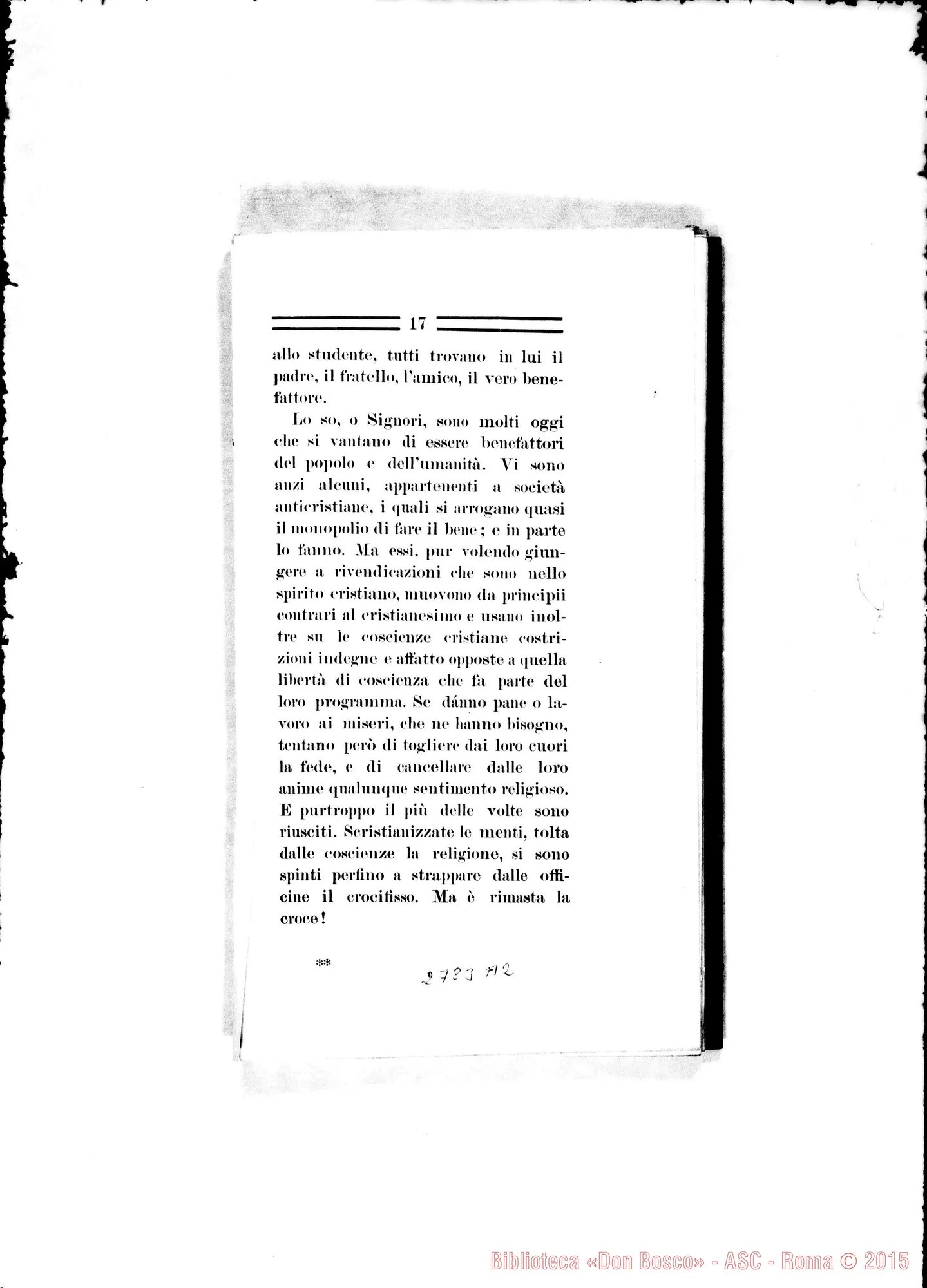 Fotogramma A 2 — Loreto: P. Ferdinando da Pesaro. OFM, nella basilica loretana, il 6-05-1910