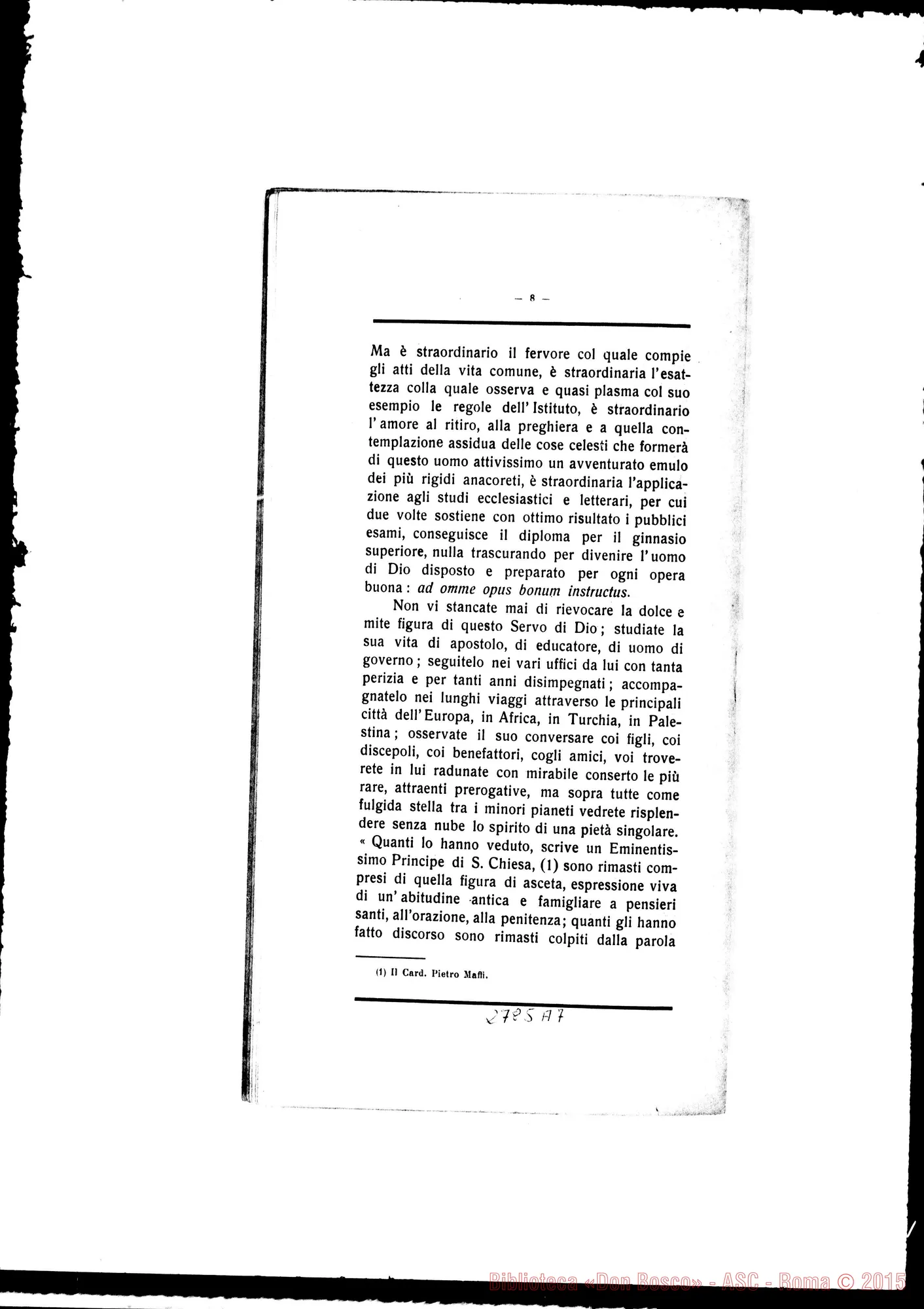 Fotogramma A 7 — Mogliano Veneto: Mons. Andrea Giacinto Longhin, vesc. di Treviso, il 12-05-1910