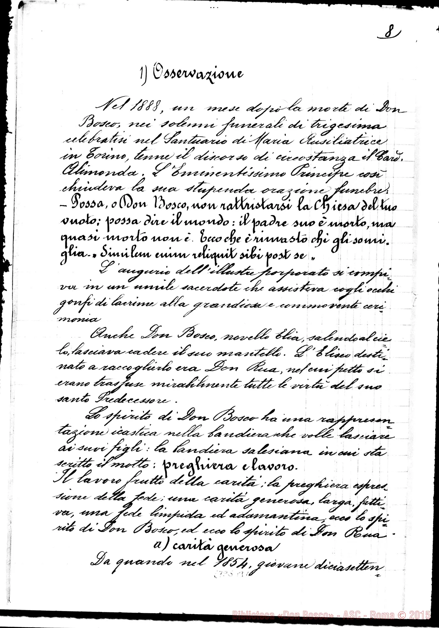 Fotogramma B 11 — Palermo: D. Antonio Fasulo, nella Basilica del Salvatore, il 6-05-1910