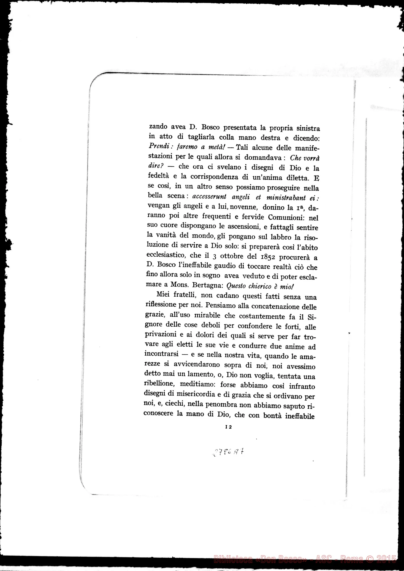 Fotogramma A 7 — Roma-S.Cuore: Card. Pietro Maffi, arciv. di pisa, il 9-06-1910