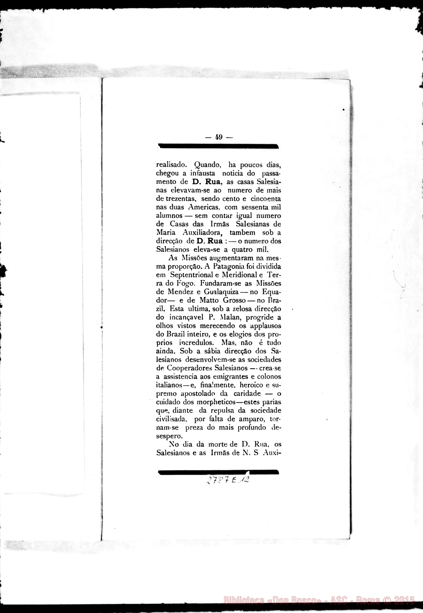 Fotogramma E 12 — Niterói: Padre S.B. Van esse, il 6-05-1910