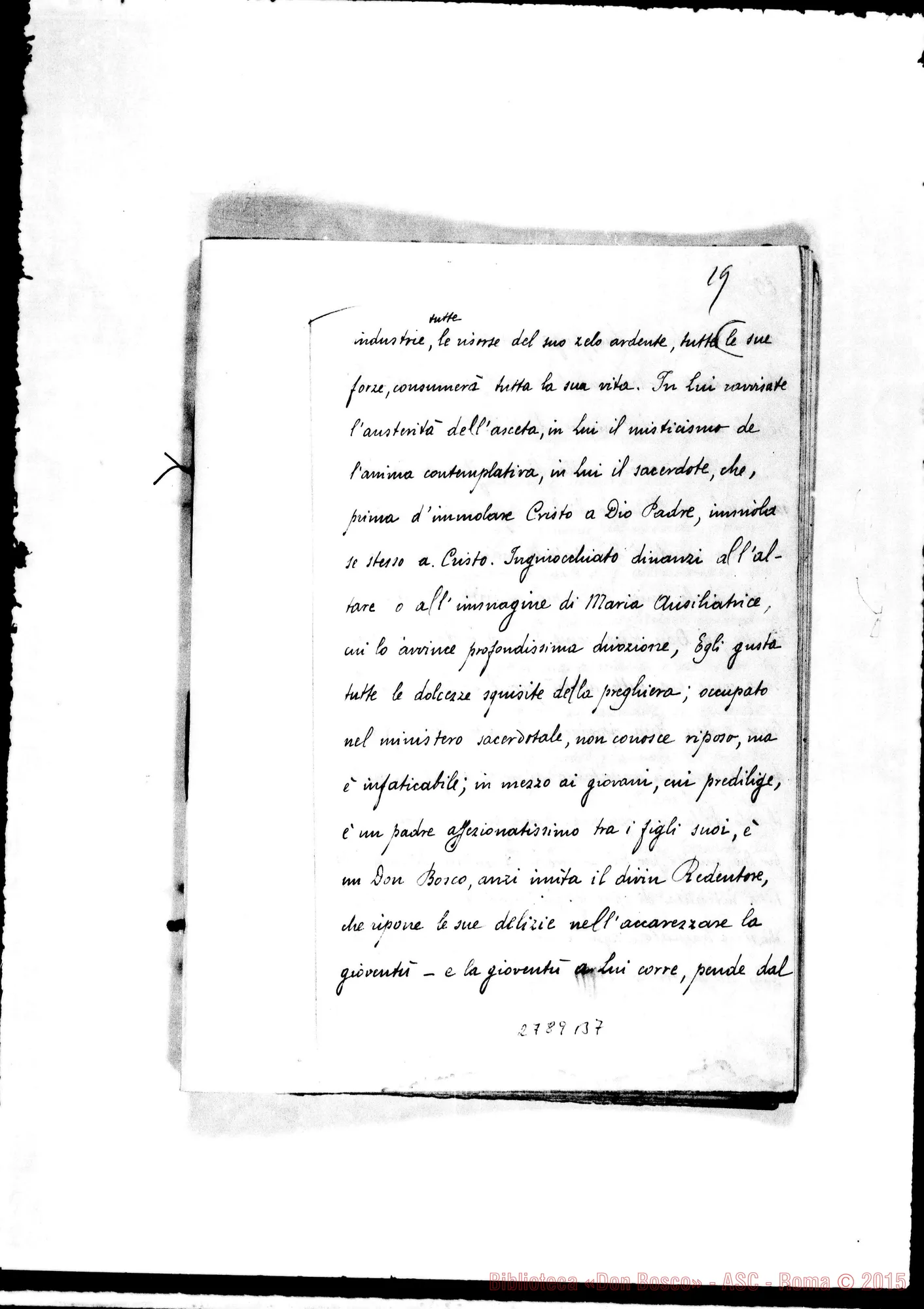 Fotogramma B 7 — Torino-Santuario Maria Aus.: Can. Giuseppe Maria Gogioso, il 21-04-1910