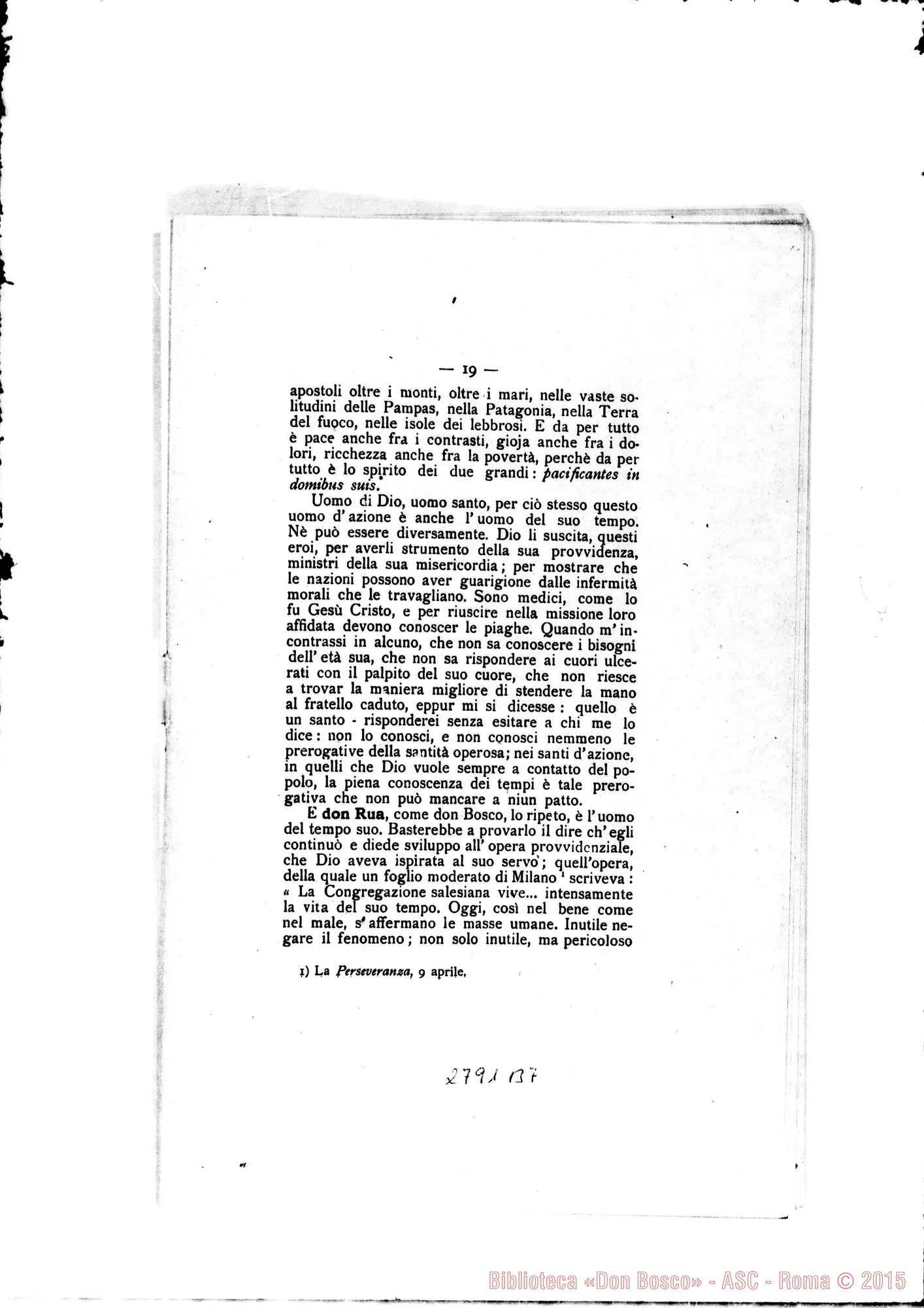 Fotogramma B 7 — Verona: sac. prof. Michelangelo Grancelli, il 12-05-1910