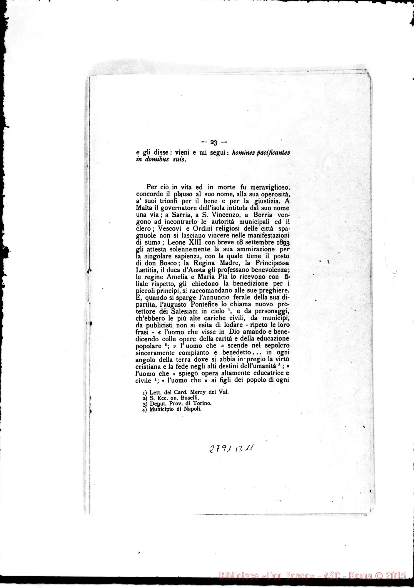 Fotogramma B 11 — Verona: sac. prof. Michelangelo Grancelli, il 12-05-1910